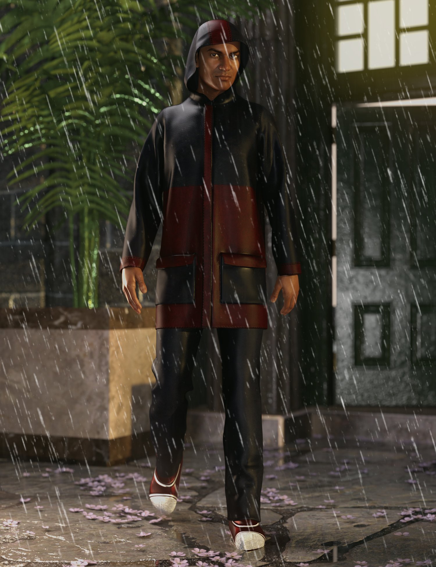 dForce Wet Weather Gear: Steward dForce Wet Weather Gear: Steward by: Shox-Design, 3D Models by Daz 3D