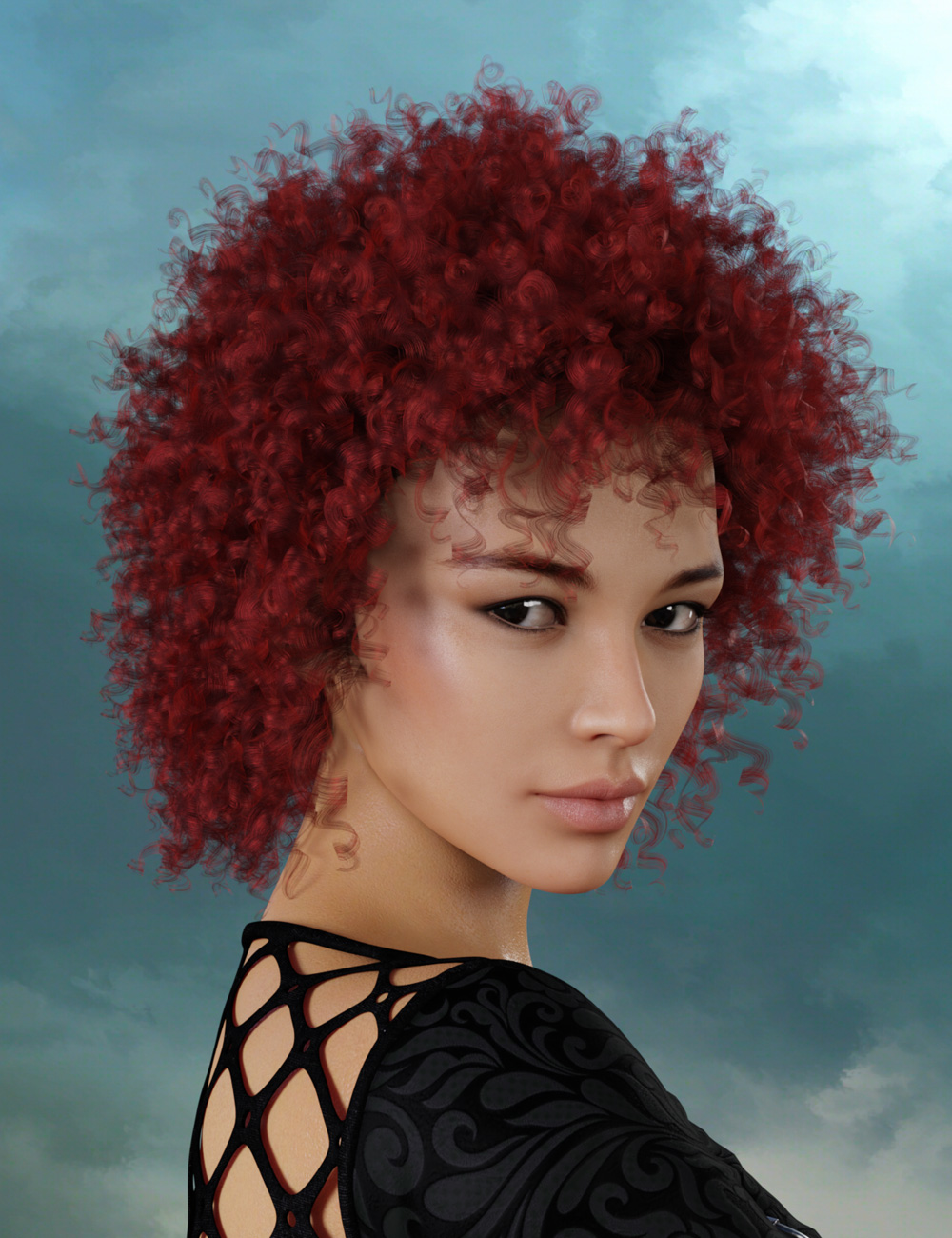 Yara Hair for Genesis 8 by: Prae, 3D Models by Daz 3D