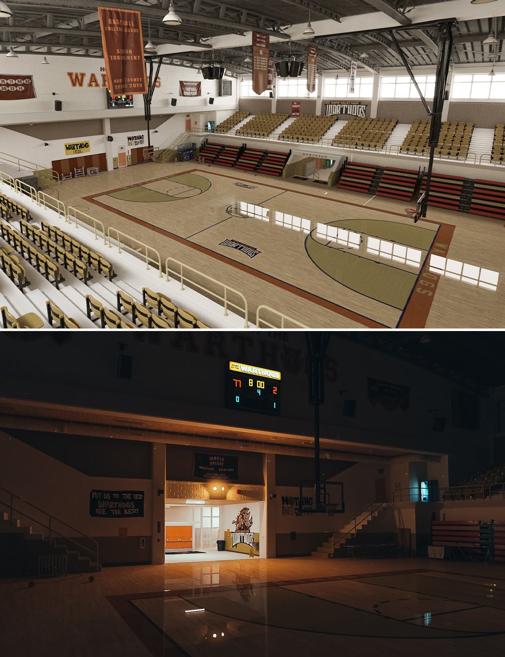 Basketball Gym by: Tesla3dCorp, 3D Models by Daz 3D