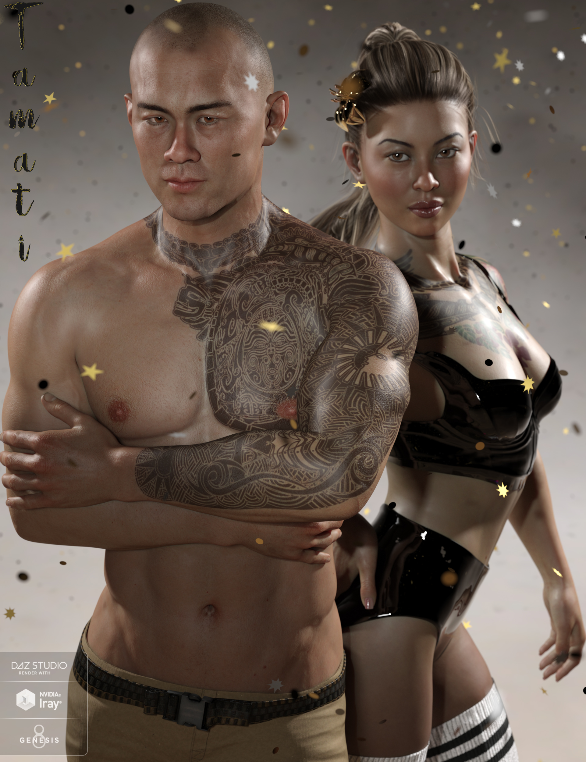 Tamati HD for Kwan 8 by: EmrysMorris, 3D Models by Daz 3D