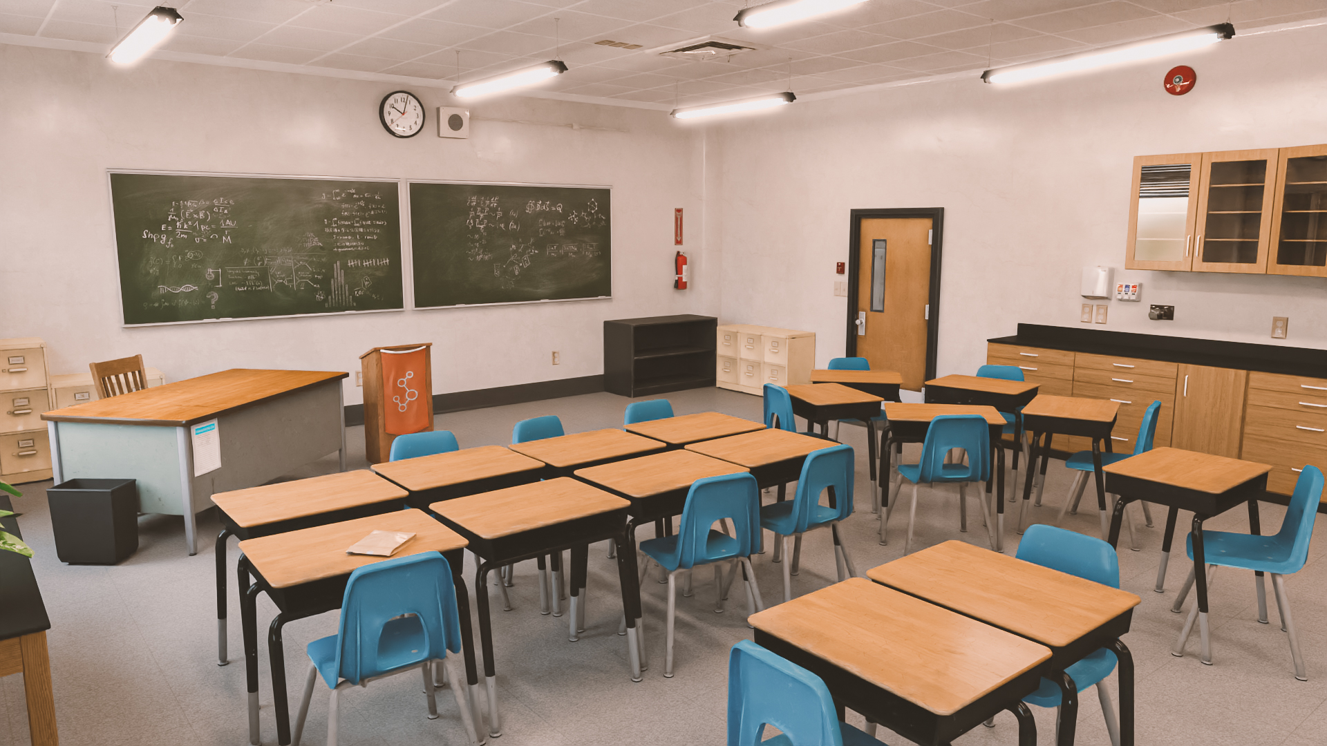 Classroom Environment by: Dekogon Studios, 3D Models by Daz 3D