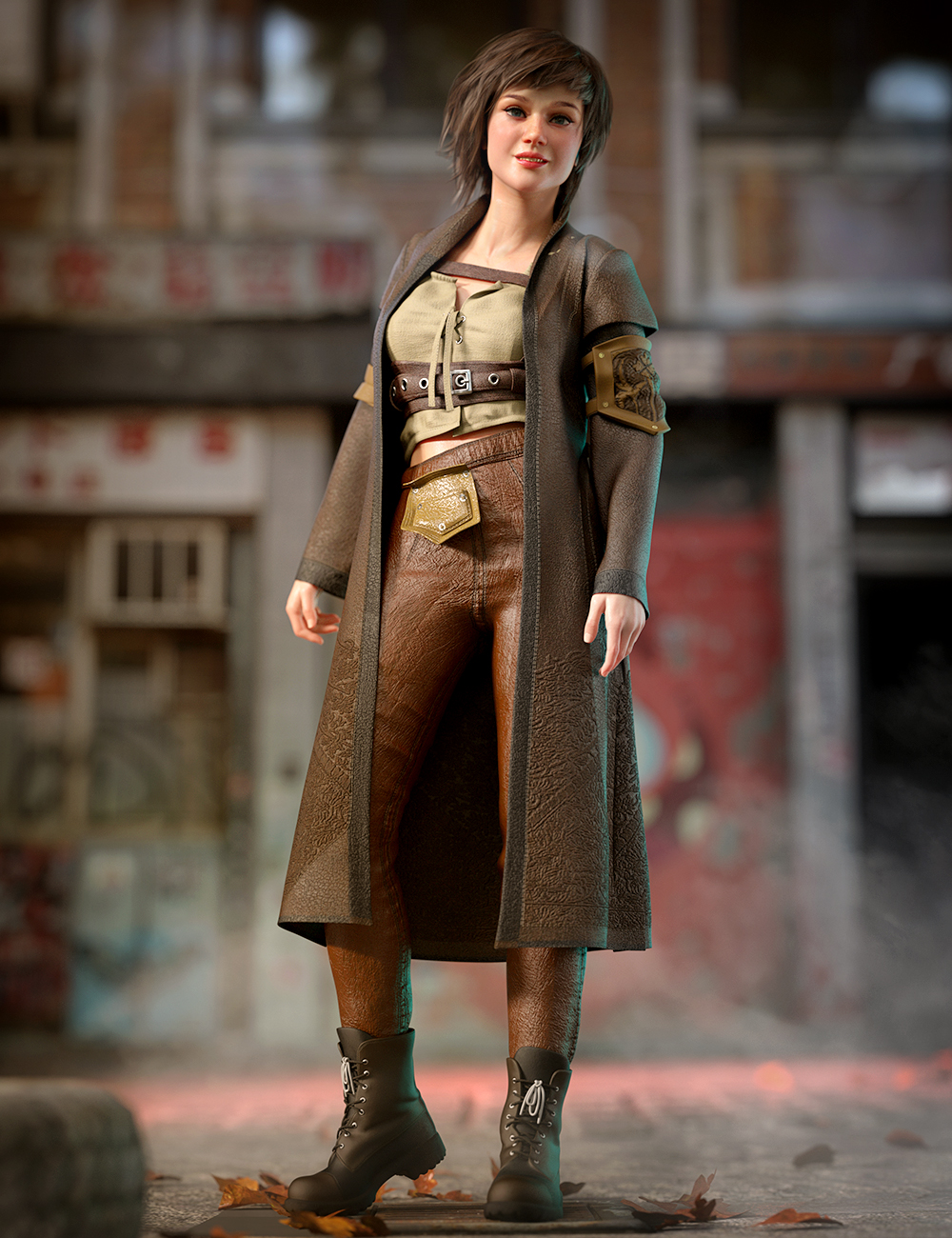 dForce Huntress Outfit for Genesis 8 Female(s) by: Moonscape GraphicsSade, 3D Models by Daz 3D