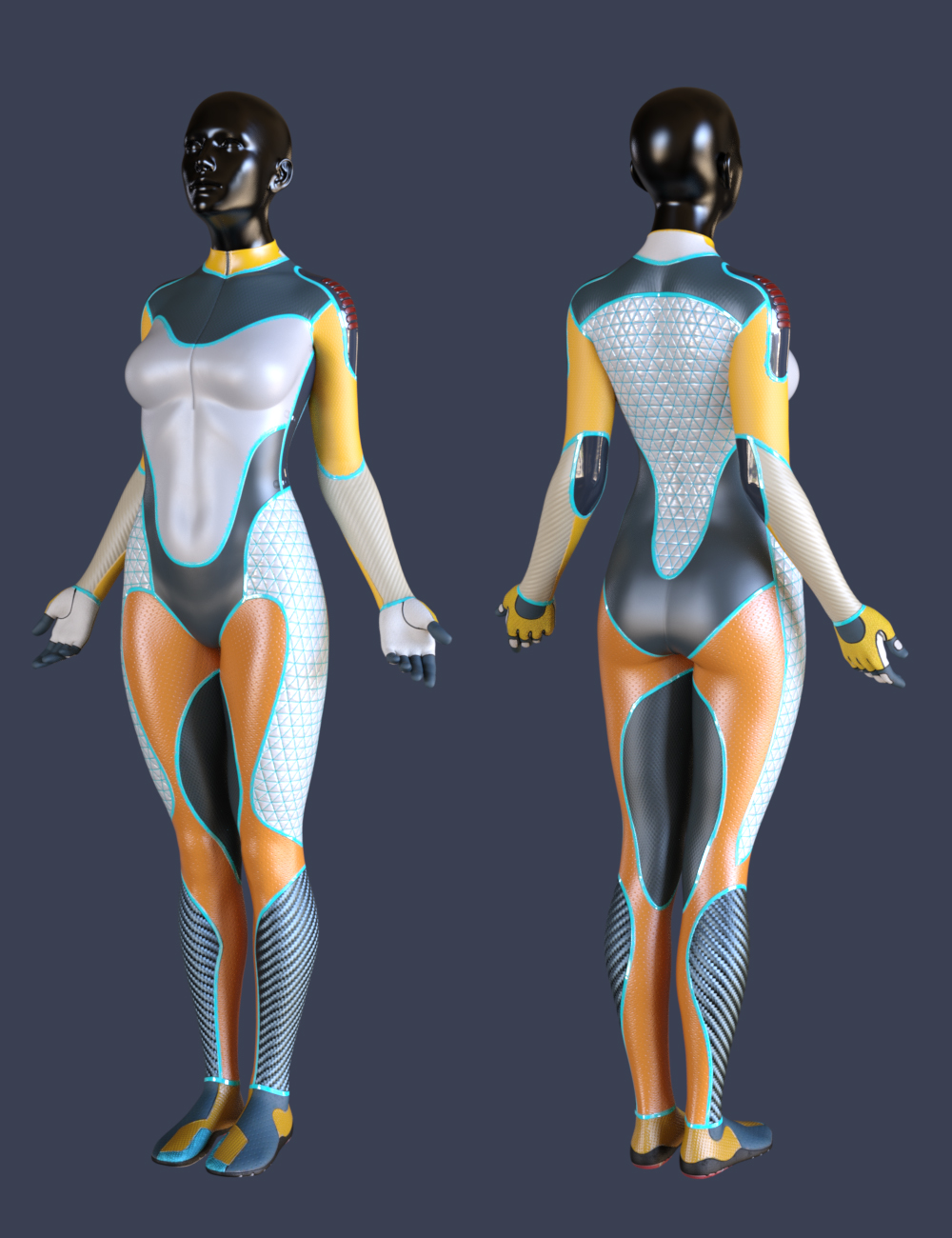 S3D Super Hero Suit Textures by: Slide3D, 3D Models by Daz 3D