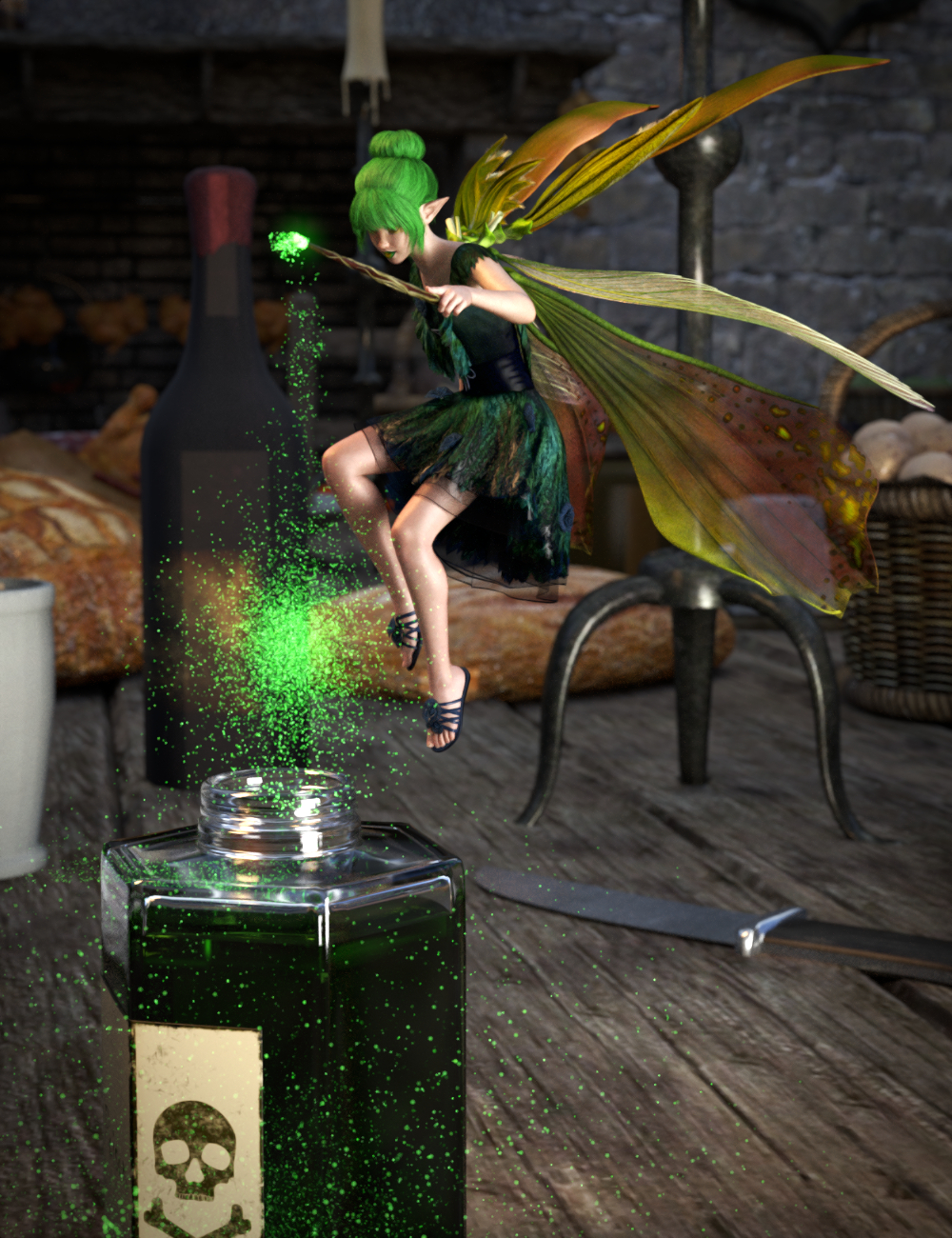 dForce SY Iray Magic for Genesis 8 by: Sickleyield, 3D Models by Daz 3D