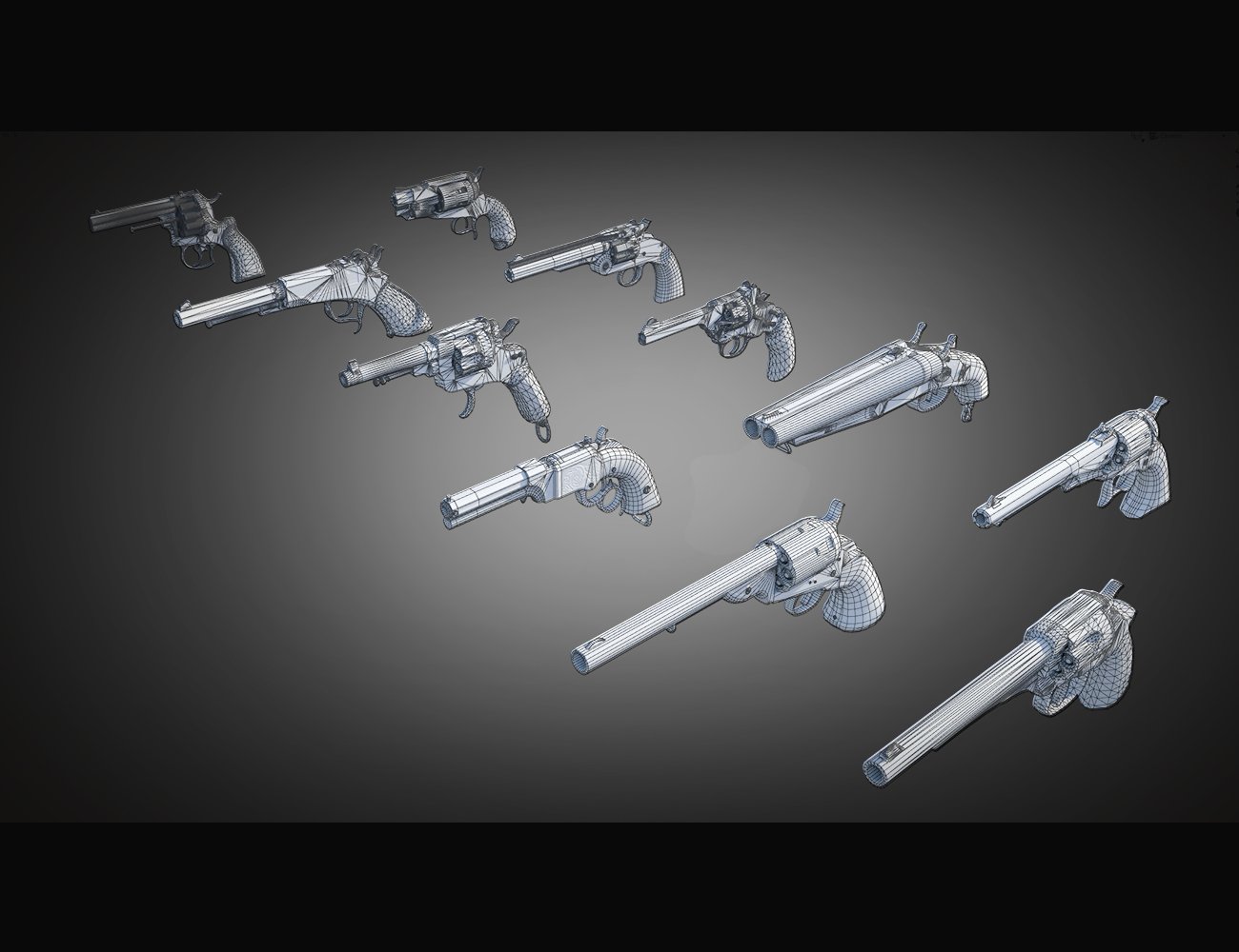 Western Guns by: Dekogon Studios, 3D Models by Daz 3D