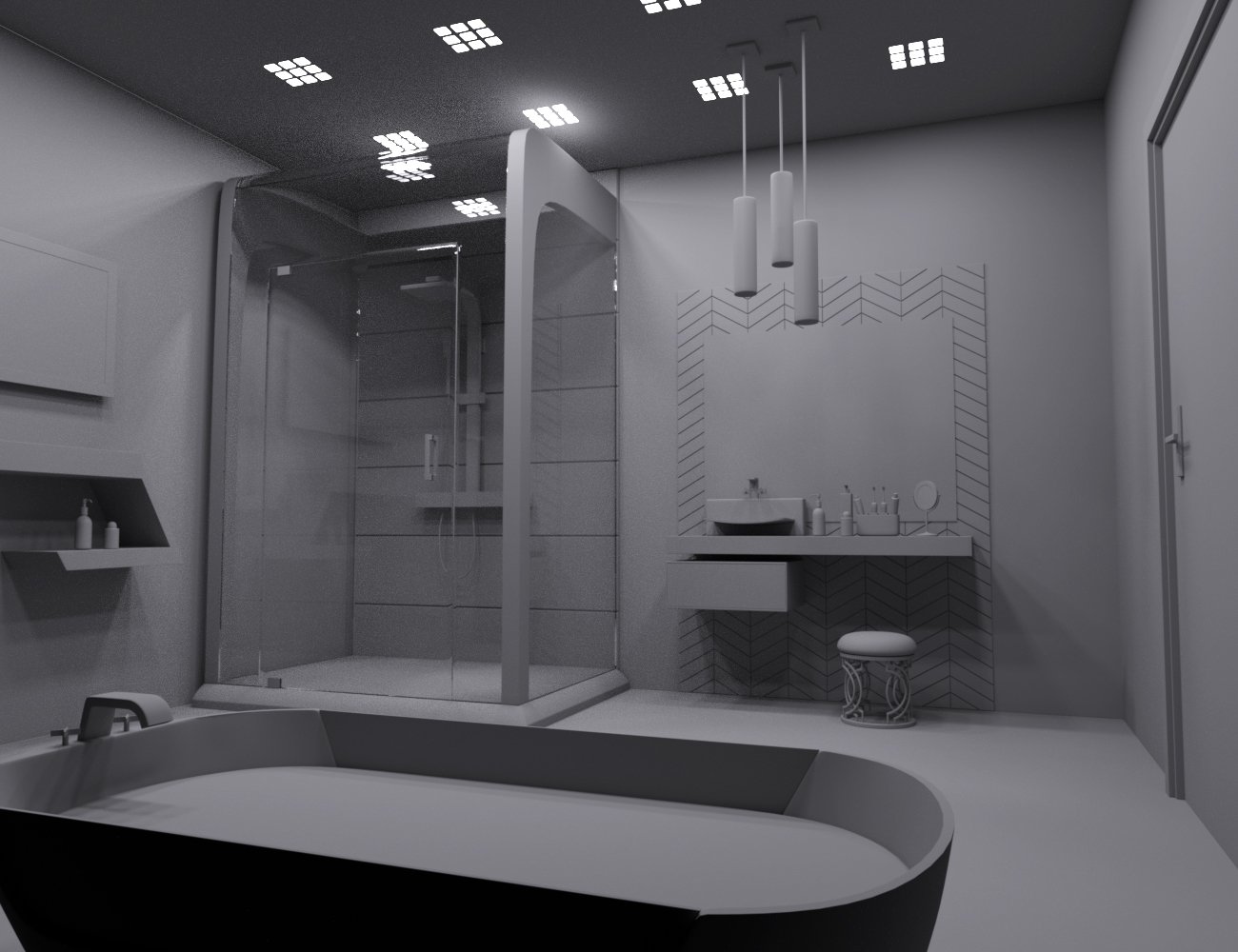 Futuristic Bathroom by: Charlie, 3D Models by Daz 3D