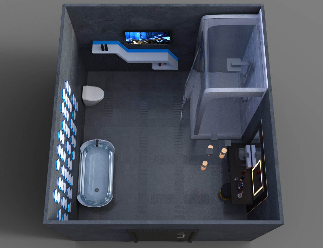 Futuristic Bathroom Futuristic Bathroom by: Charlie, 3D Models by Daz 3D