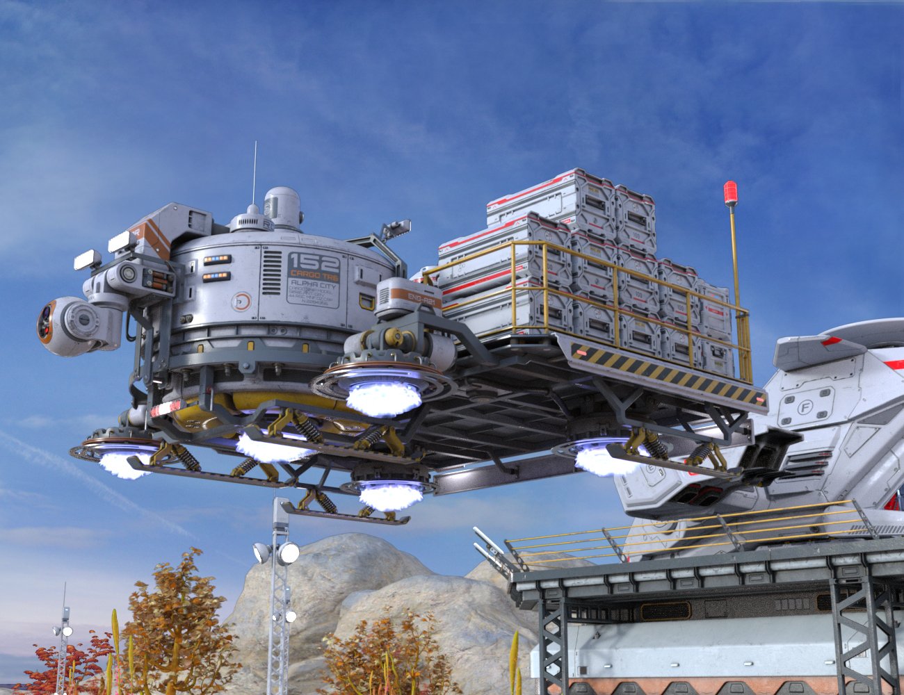 Cargo Platform Thor by: petipet, 3D Models by Daz 3D