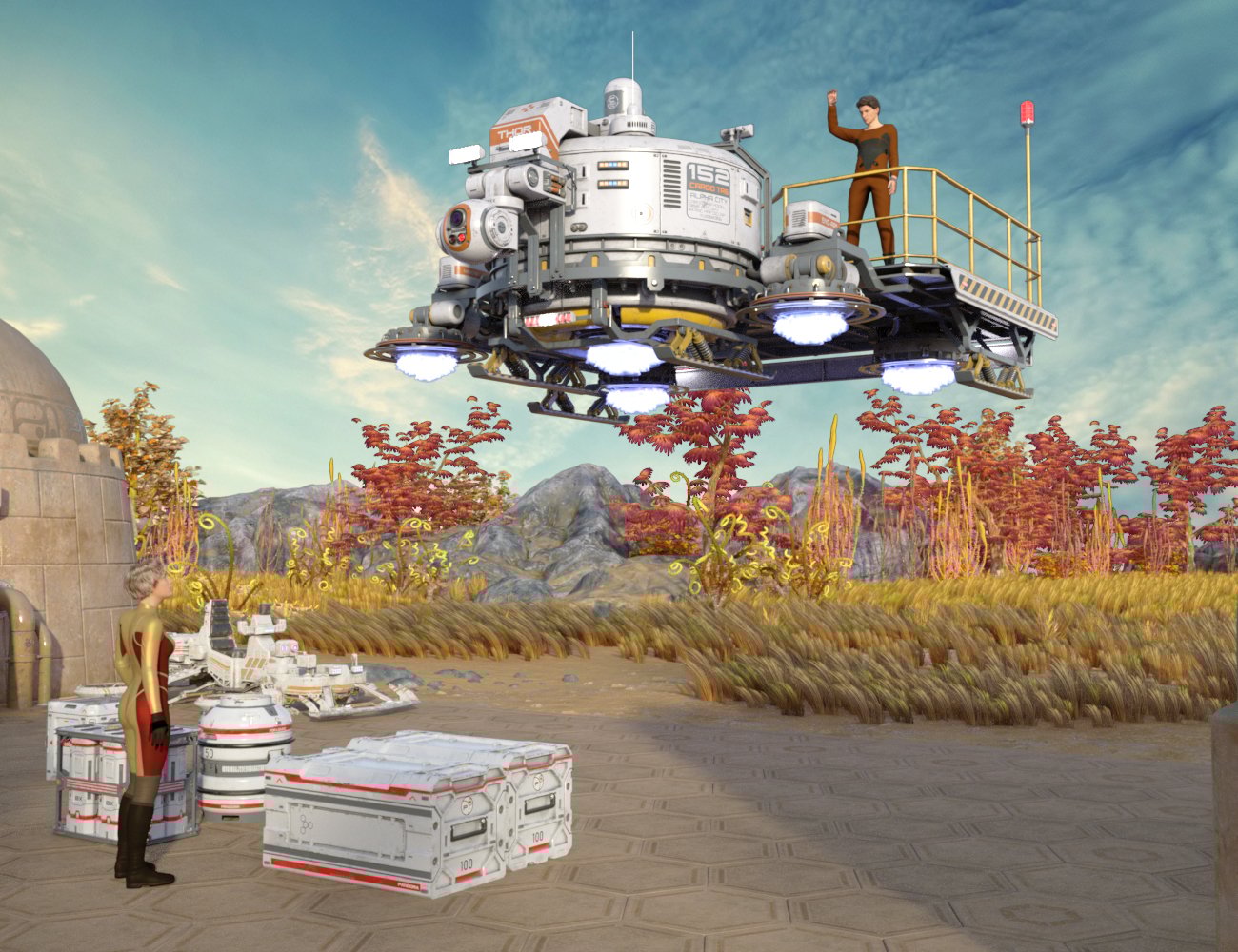 Cargo Platform Thor Cargo Platform Thor by: petipet, 3D Models by Daz 3D