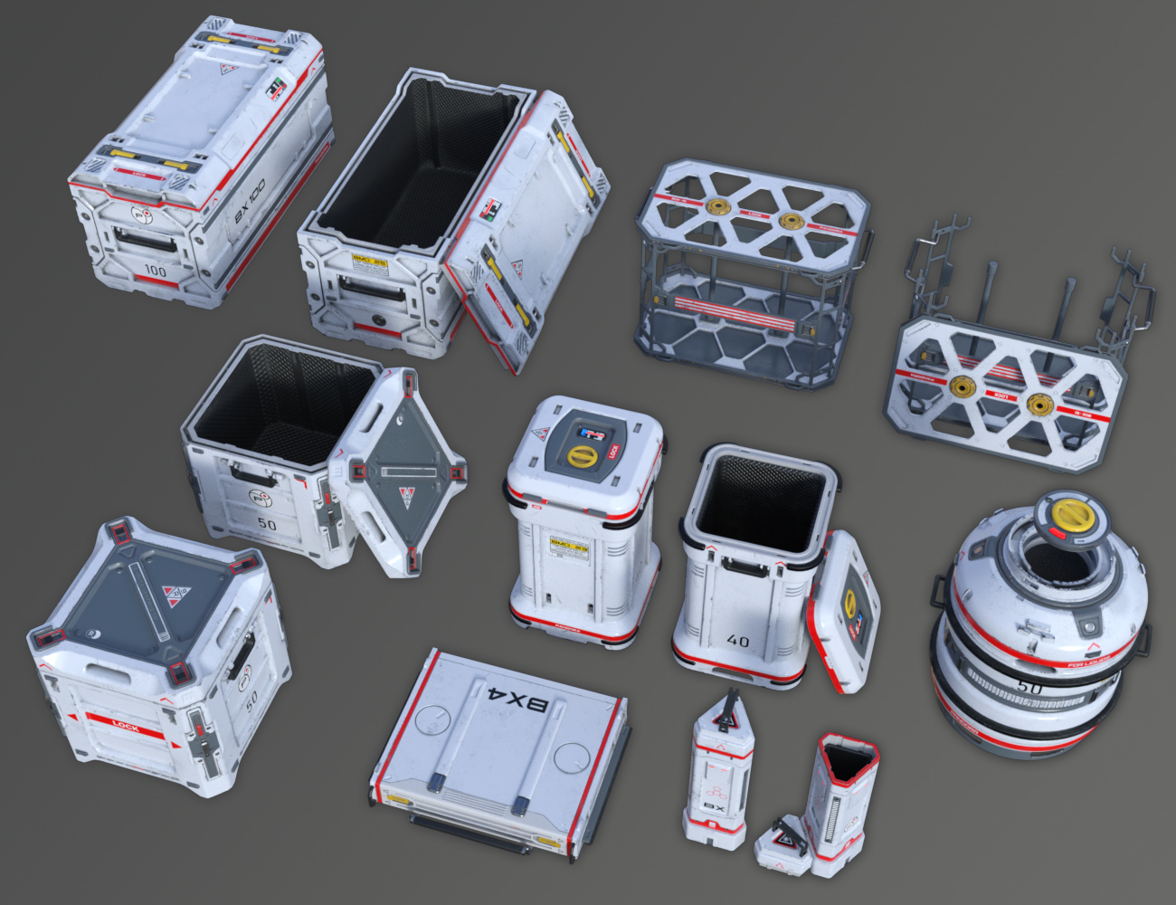 Sci-Fi Box 2 by: petipet, 3D Models by Daz 3D