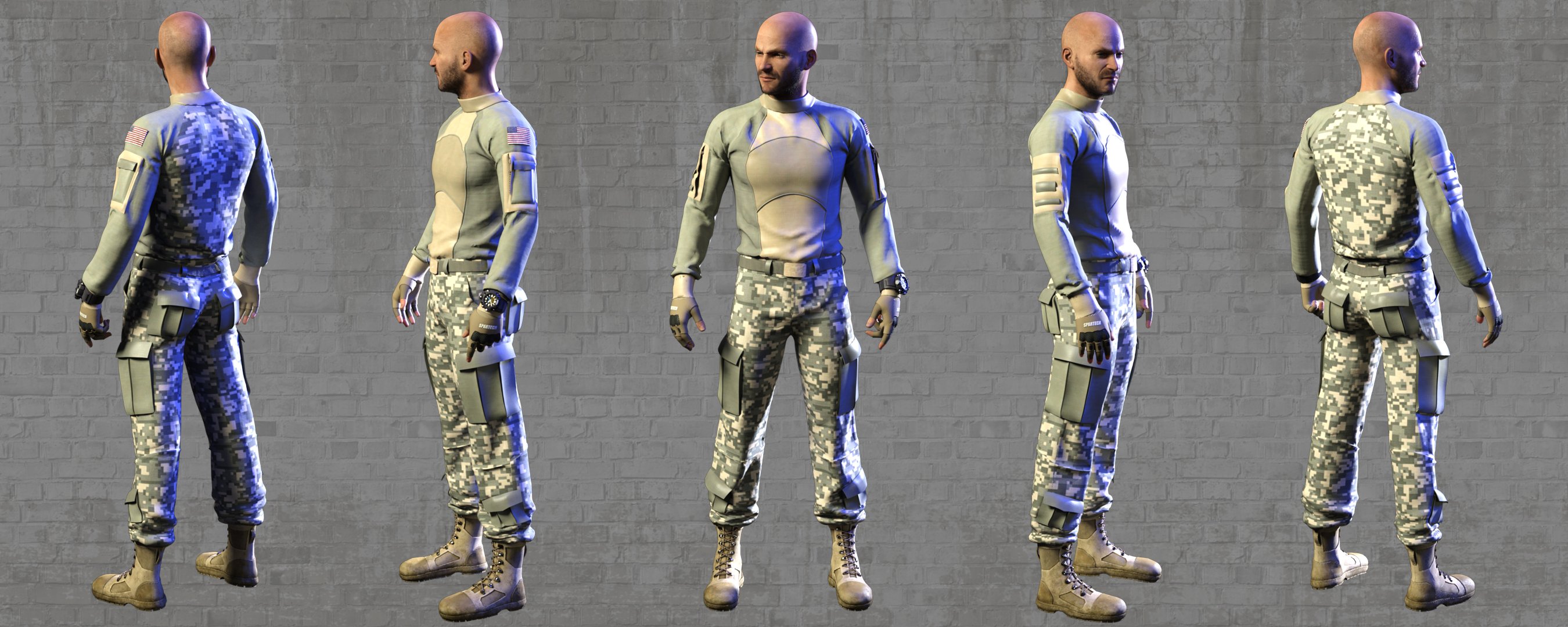 Modern Military Outfit for Genesis 8 Males