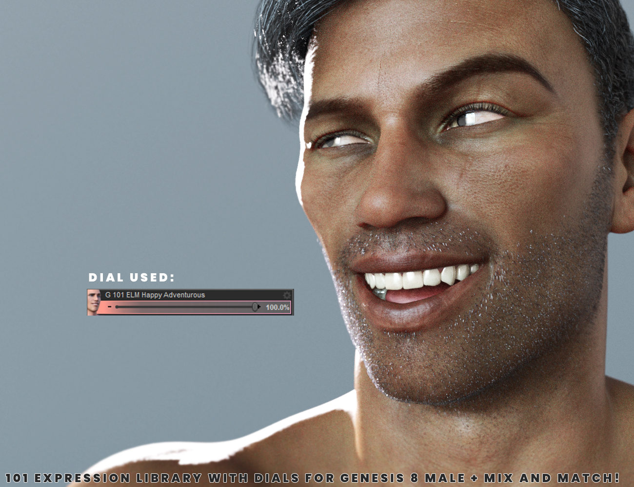 101 Expression Library with Dials for the Genesis 8 Male 101 Expression Library with Dials for the Genesis 8 Male by: Gustef, 3D Models by Daz 3D