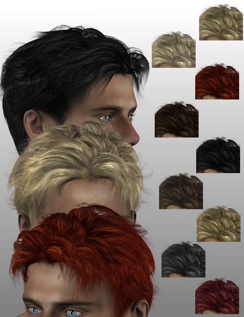 Ricardi Hairstyle by: Neftis3D, 3D Models by Daz 3D