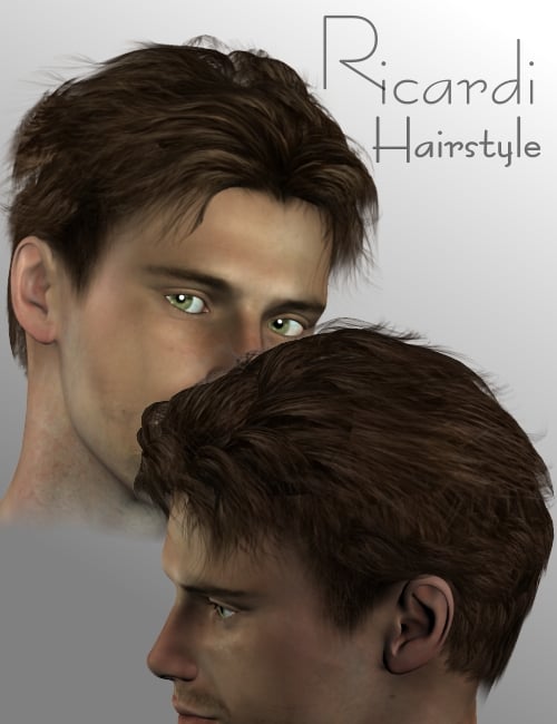 Ricardi Hairstyle by: Neftis3D, 3D Models by Daz 3D