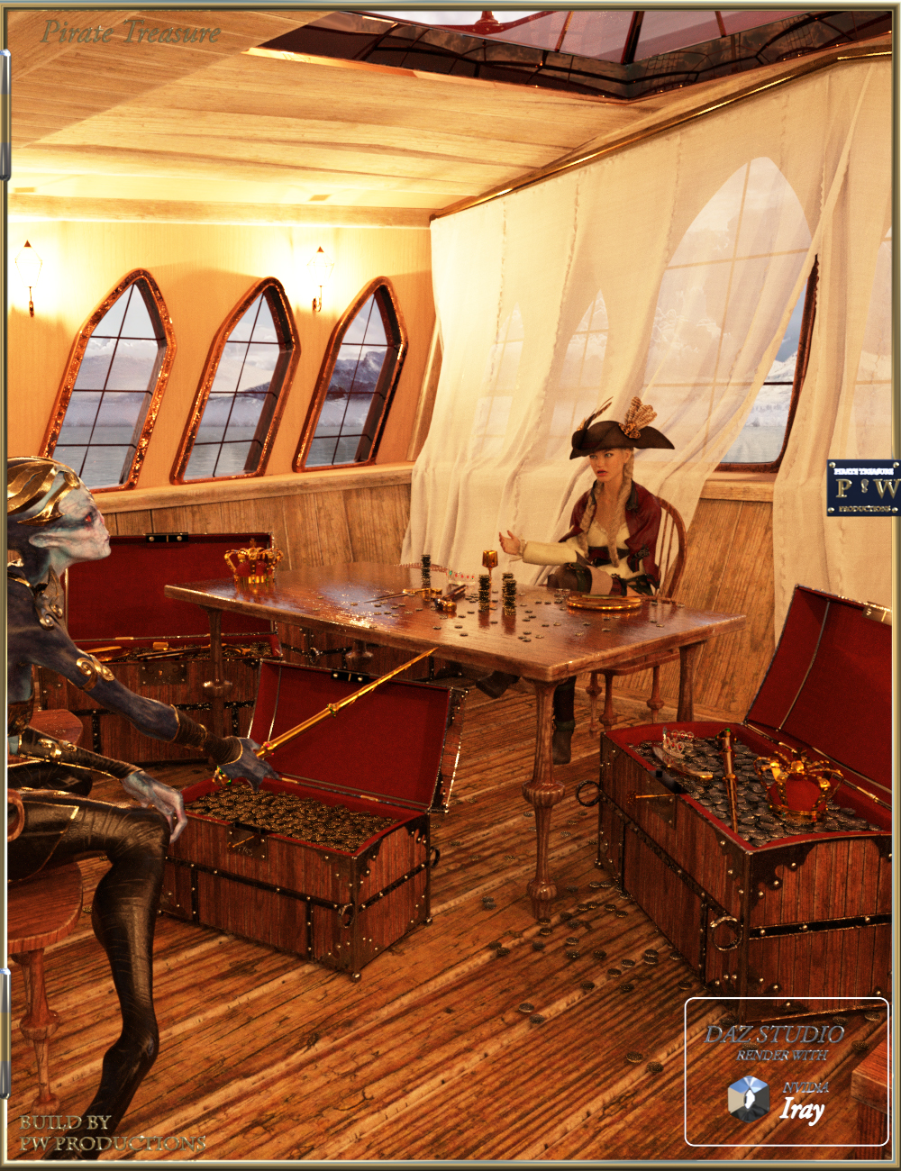 PW Pirate Treasure by: PW Productions, 3D Models by Daz 3D