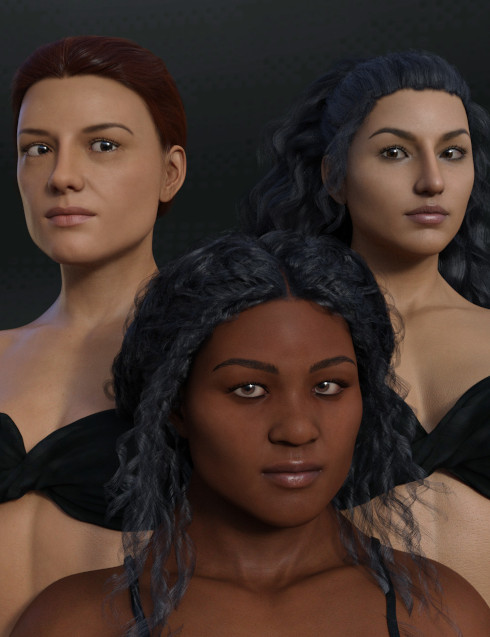 FSL Women of Action Shapes for Genesis 8 Female by: Fuseling, 3D Models by Daz 3D