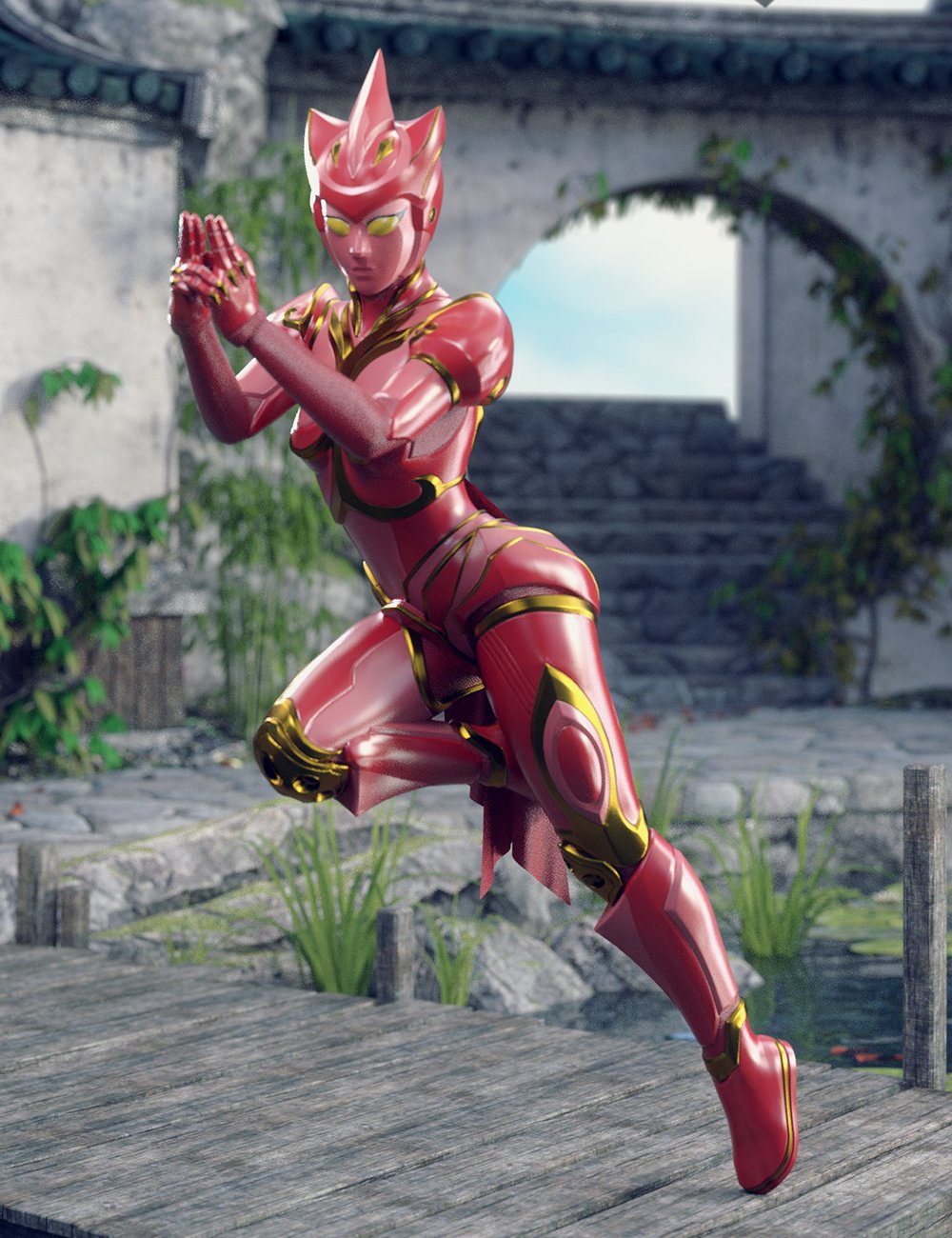 ZhuQue - The Red Phoenix Outfit for Genesis 8 Female(s) ZhuQue - The Red Phoenix Outfit for Genesis 8 Female(s) by: Jerry Jang, 3D Models by Daz 3D