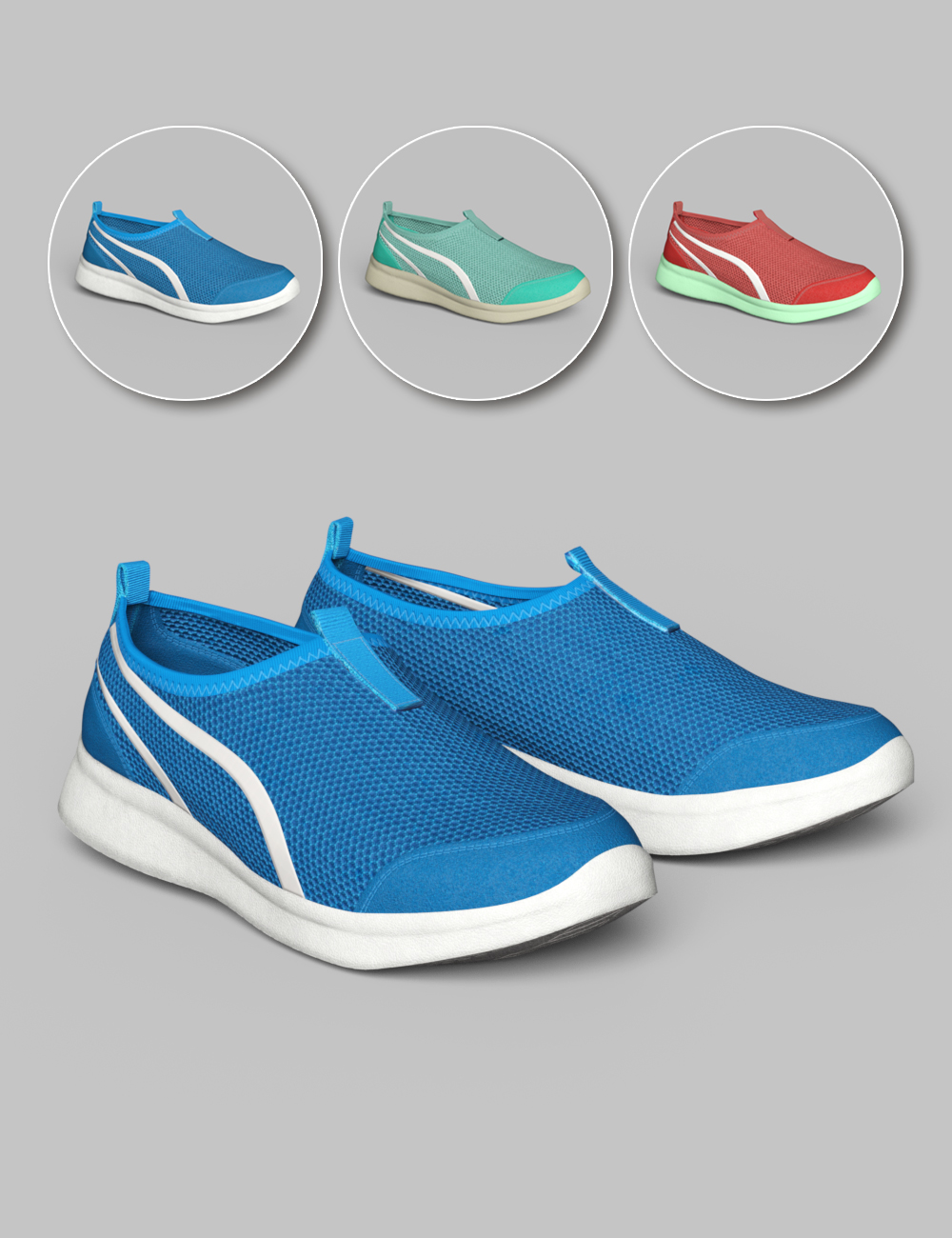S3D Casual Sneakers for Genesis 8 Female(s) by: Slide3D, 3D Models by Daz 3D