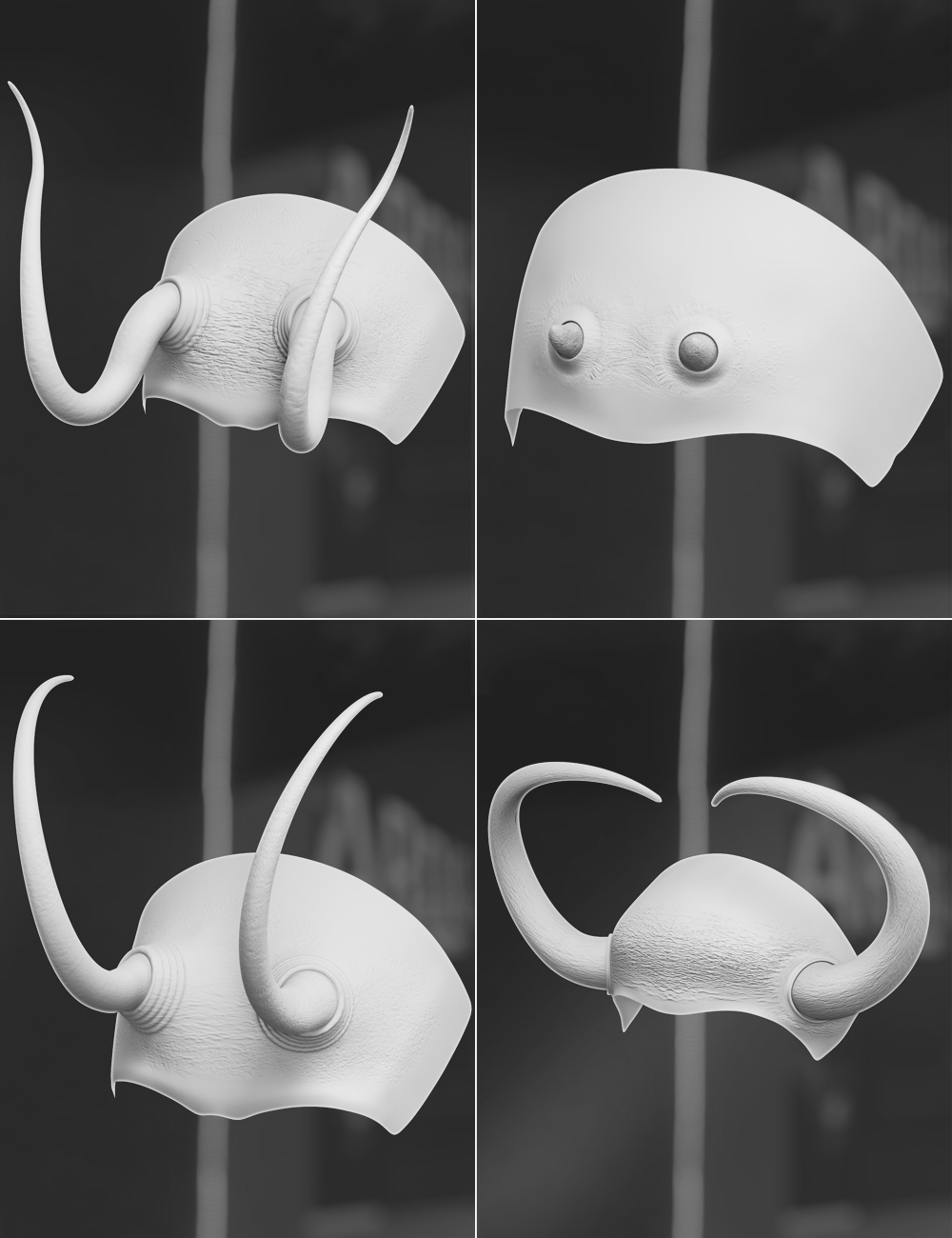 Fantasy Horns For Genesis 8 Female Volume 1 by: 3anson, 3D Models by Daz 3D