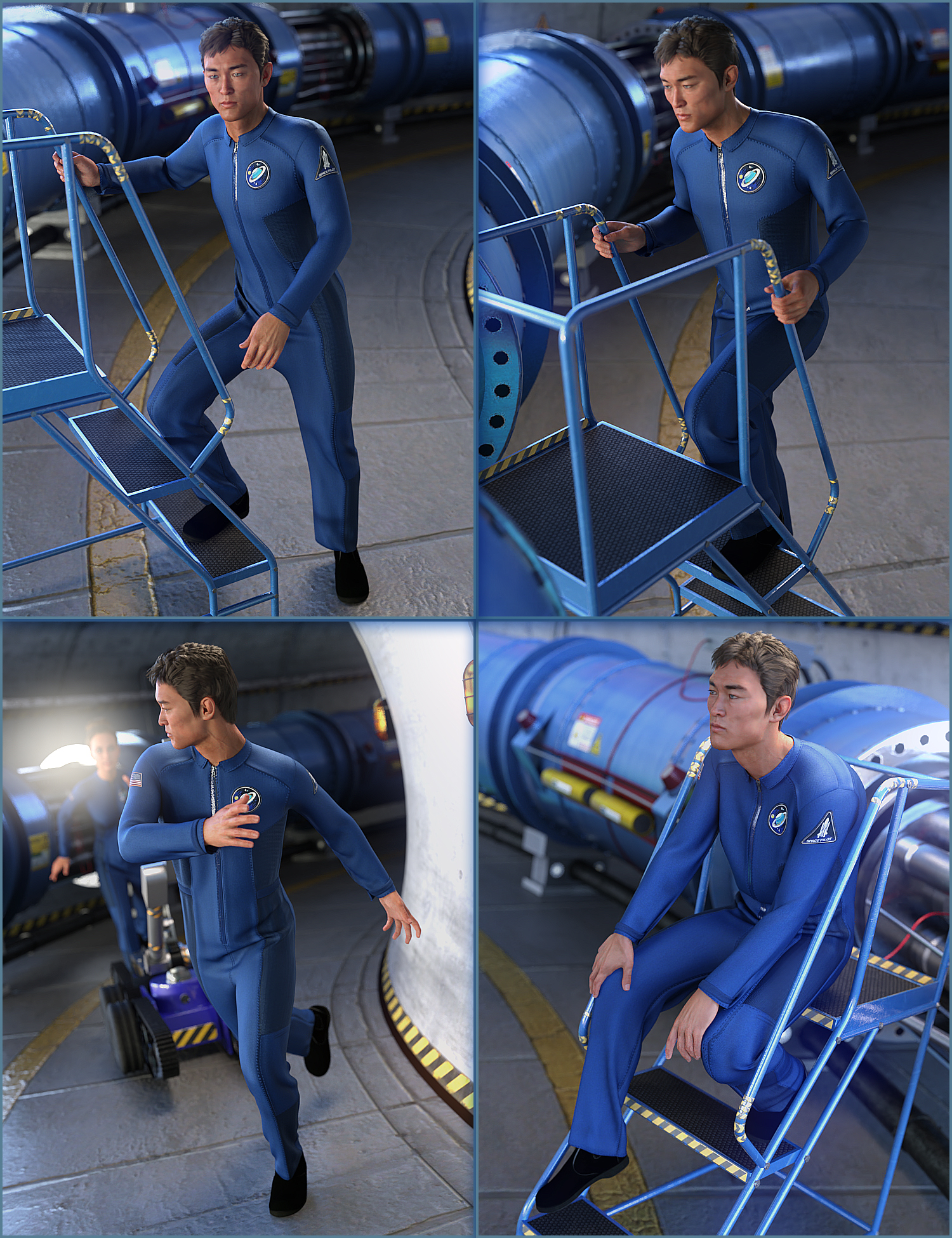 Supercollider Clutter Poses Supercollider Clutter Poses by: Blackbeard Media, 3D Models by Daz 3D
