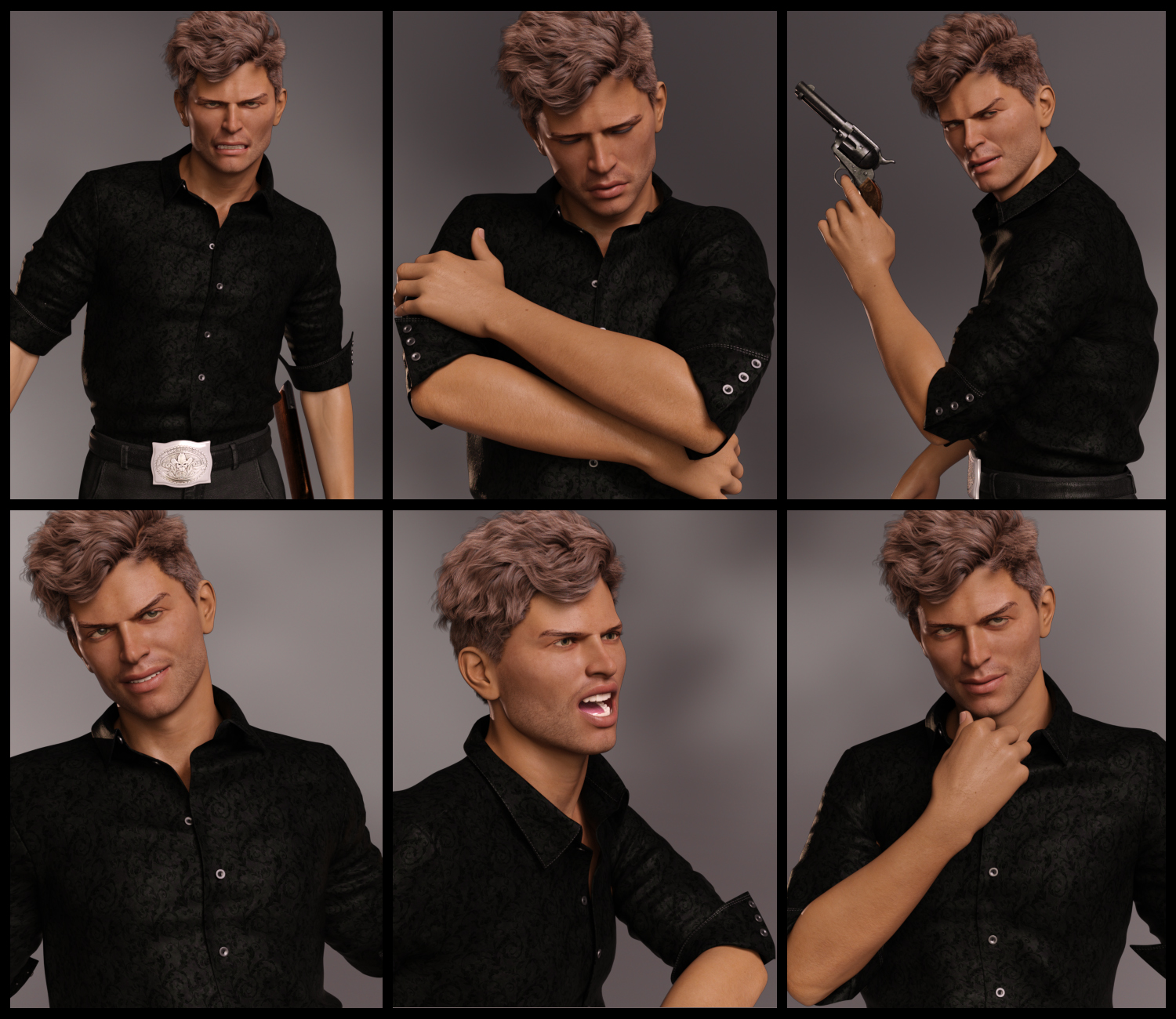 Wrangler for Holt 8 and Genesis 8 Males Wrangler for Holt 8 and Genesis 8 Males by: lunchlady, 3D Models by Daz 3D