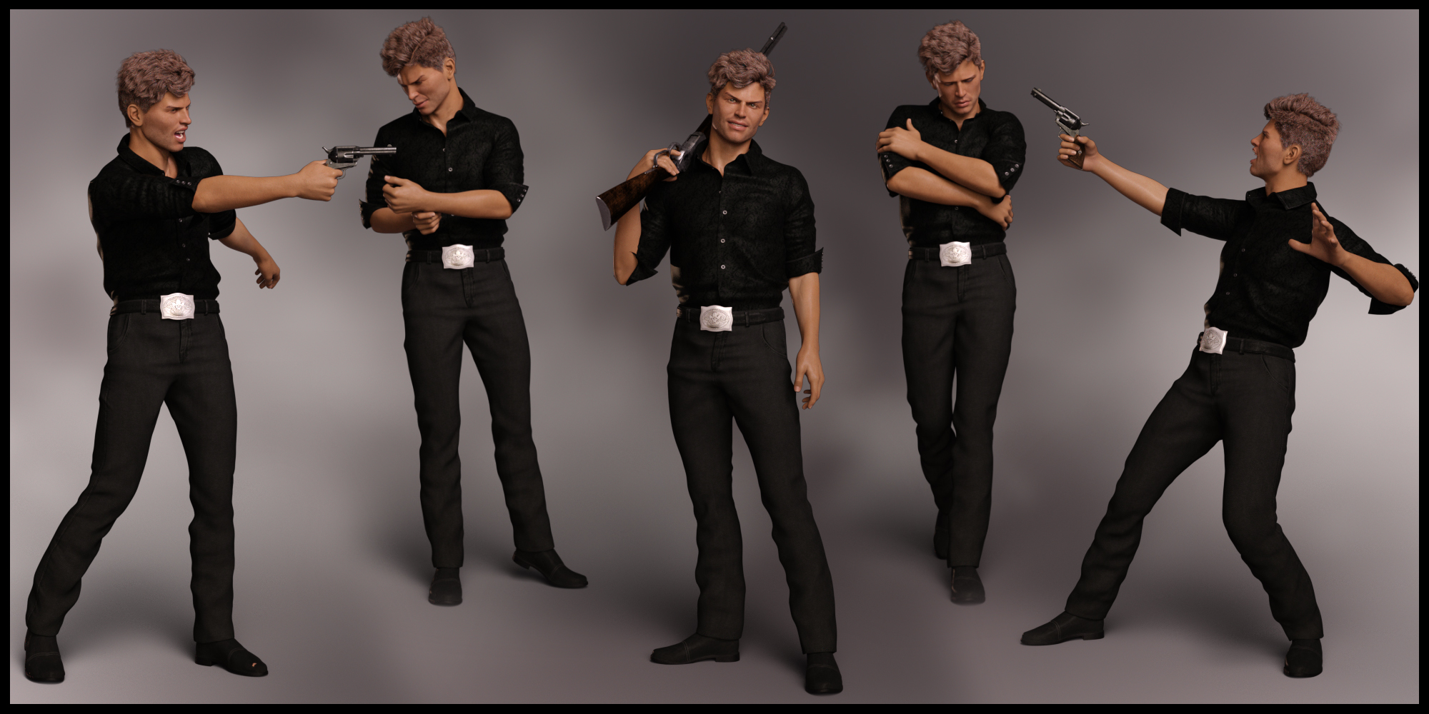 Wrangler for Holt 8 and Genesis 8 Males by: lunchlady, 3D Models by Daz 3D