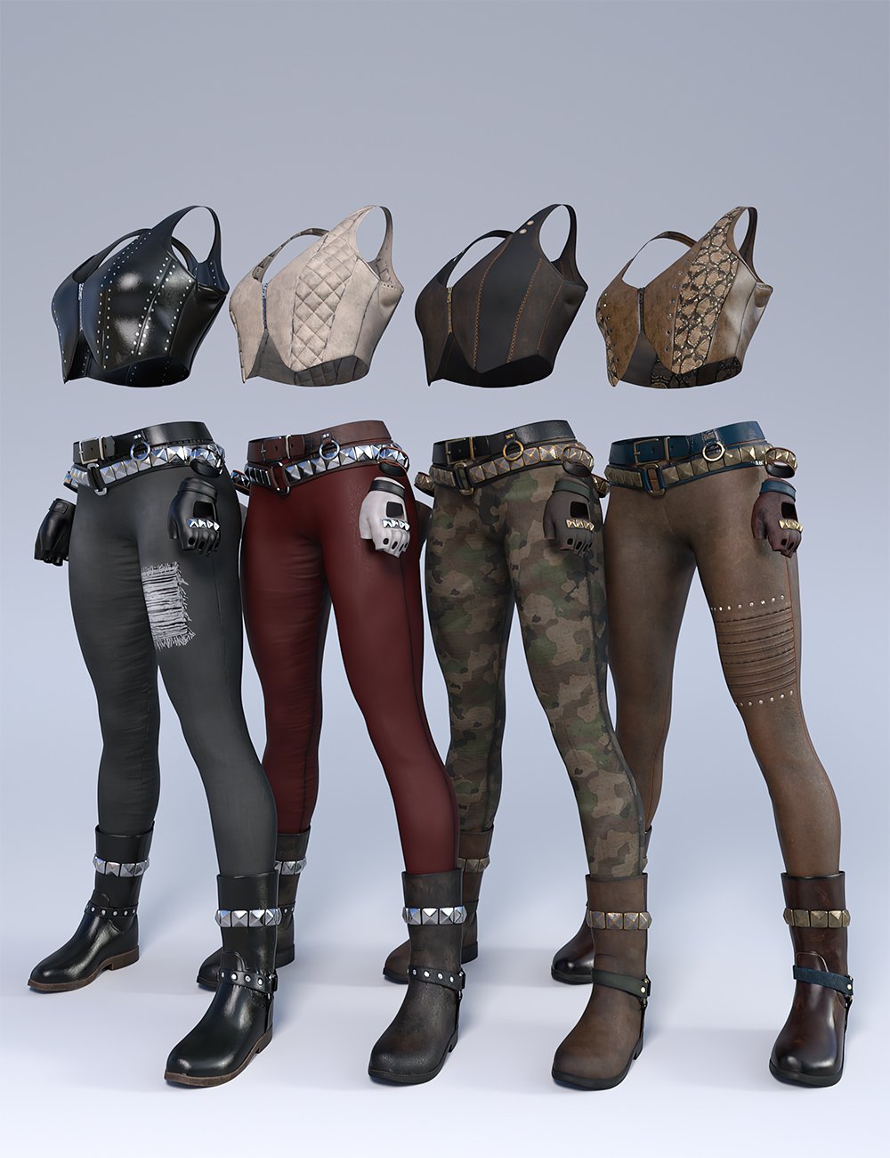 Road Warrior Outfit Textures by: Moonscape GraphicsSade, 3D Models by Daz 3D