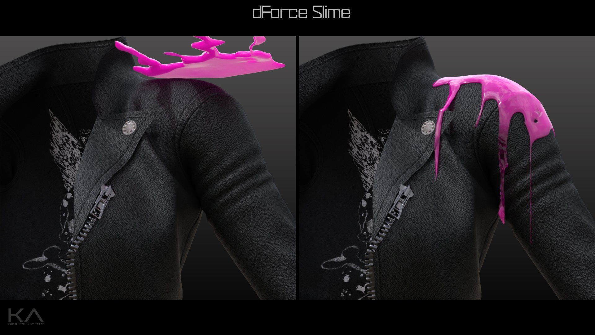dForce Slime and Goo by: KindredArts, 3D Models by Daz 3D