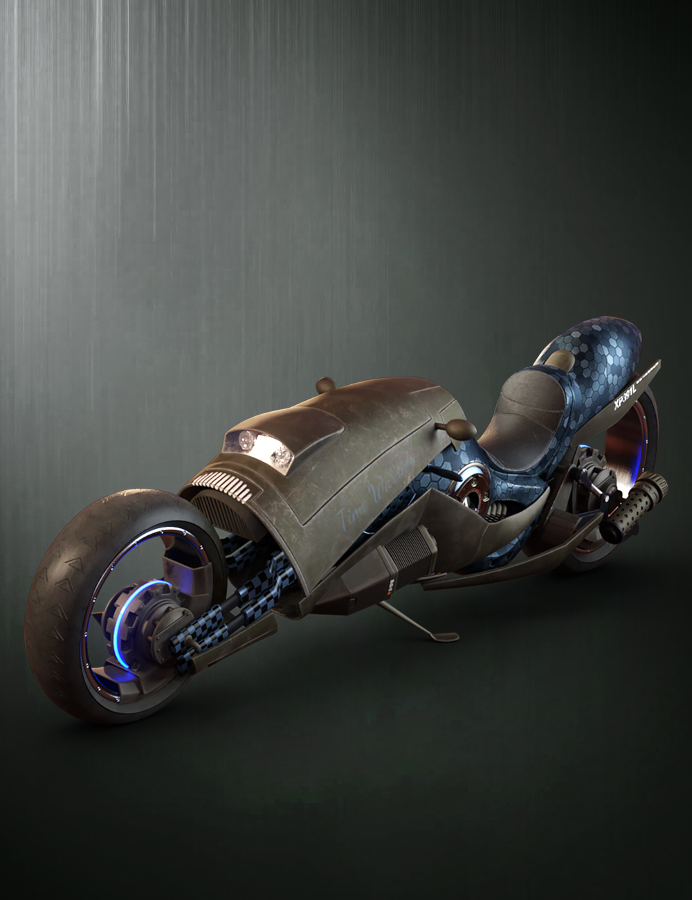 Sci-Fi Maglev Motorcycle by: WindField, 3D Models by Daz 3D
