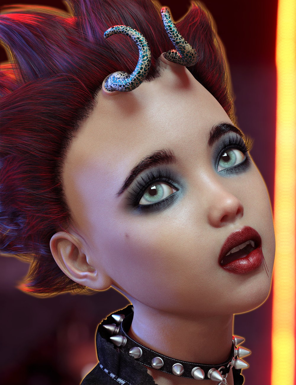 Alchemy for Fantasy Horns Vol 1 for Genesis 8 Female(s) by: ForbiddenWhispers, 3D Models by Daz 3D