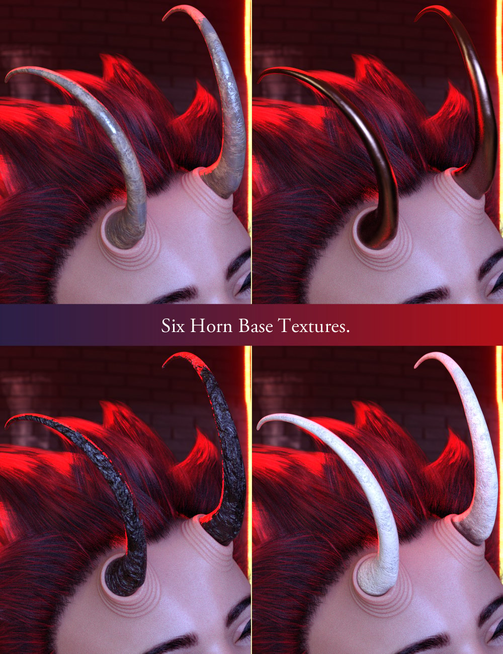 Alchemy for Fantasy Horns Vol 1 for Genesis 8 Female(s) by: ForbiddenWhispers, 3D Models by Daz 3D