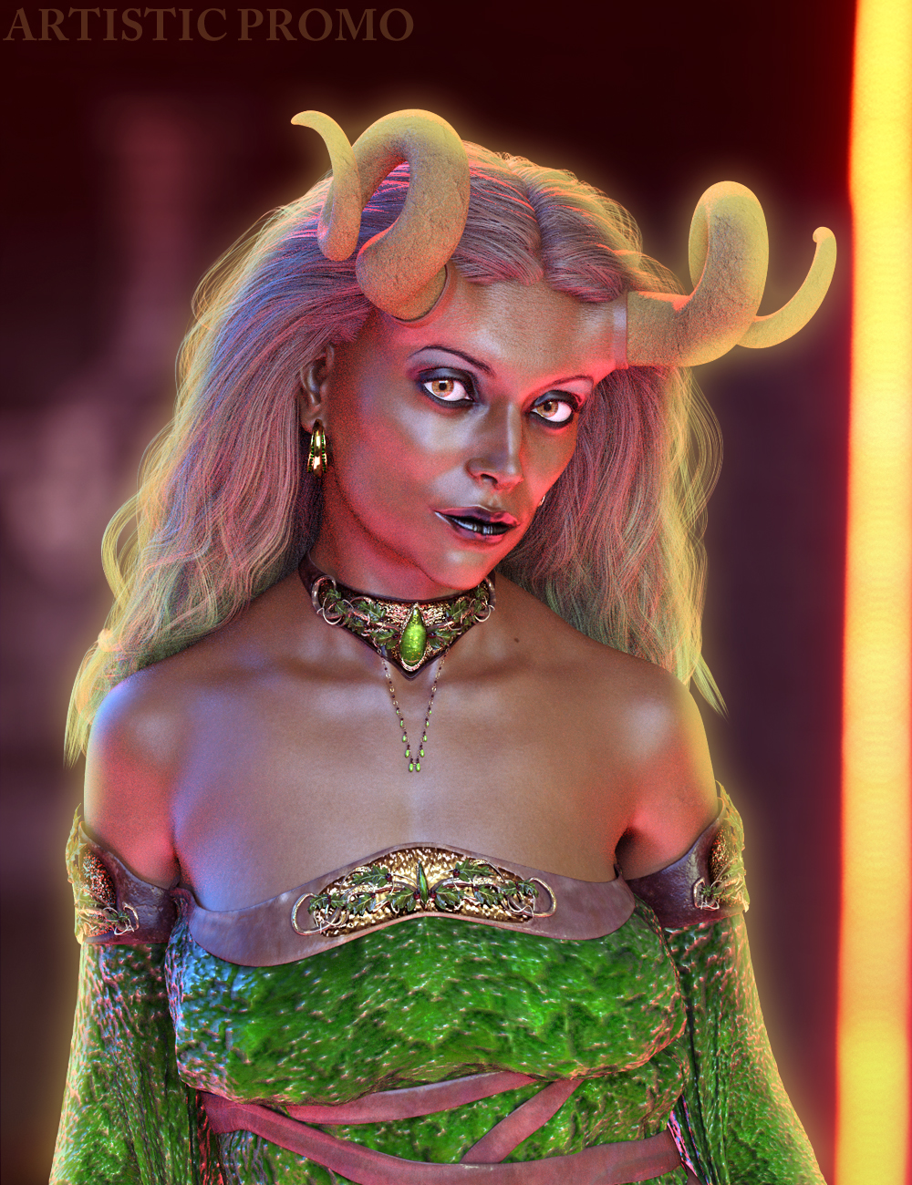 Fantasy Horns For Genesis 8 Female Volume 2 by: 3anson, 3D Models by Daz 3D