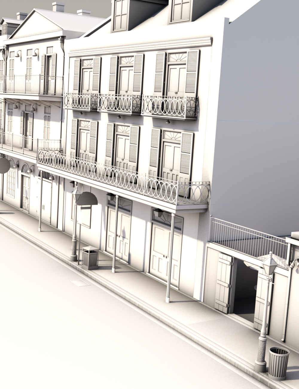SW French Quarter - Seraphim's Corner SW French Quarter - Seraphim's Corner by: SloshWerks, 3D Models by Daz 3D