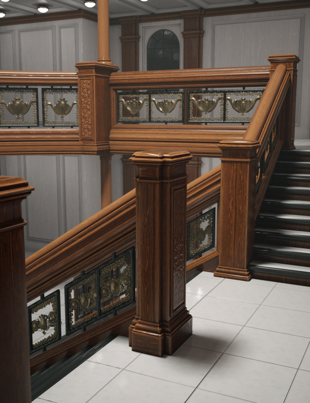 Grand Staircase 2020 by: GolaM, 3D Models by Daz 3D