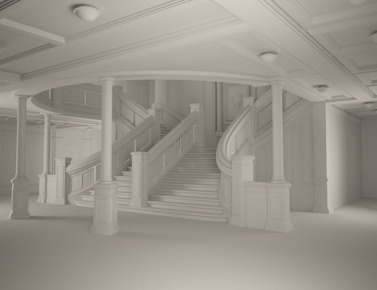 Grand Staircase 2020 by: GolaM, 3D Models by Daz 3D