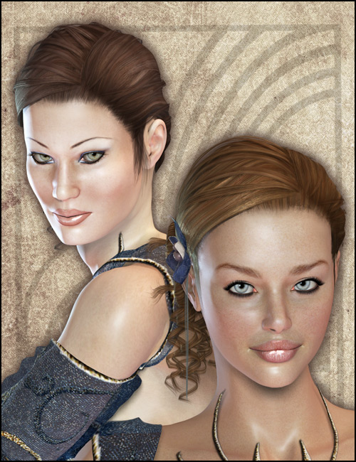 Belle Arum Hair by: Ariensurreality, 3D Models by Daz 3D