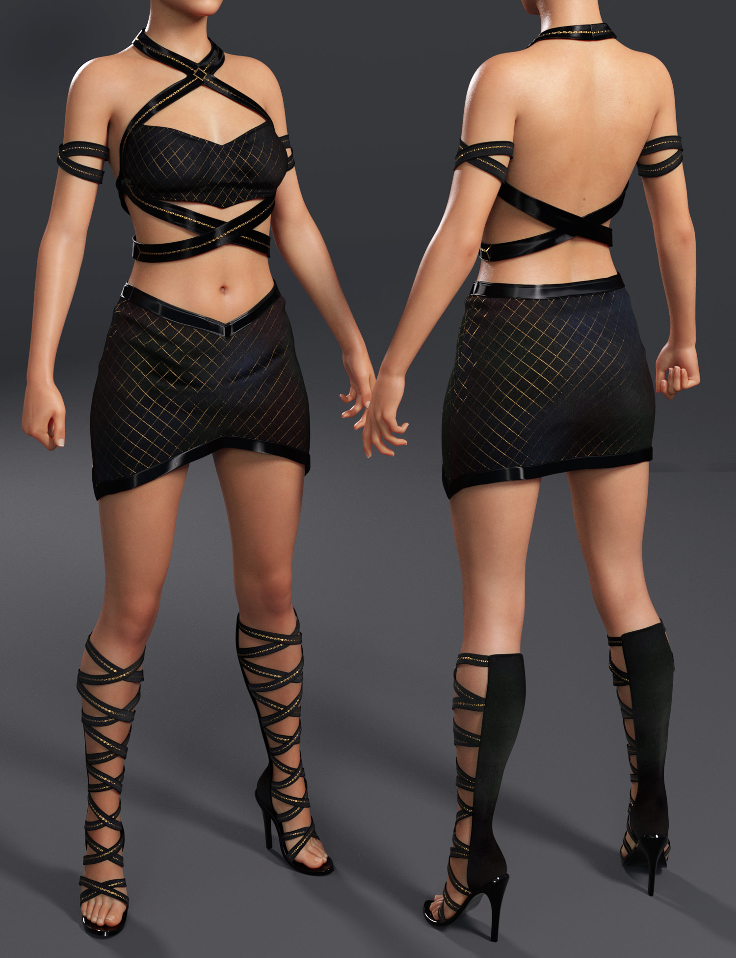 Awerie Outfit for Genesis 8 Female(s) by: 4blueyesbucketload3d, 3D Models by Daz 3D