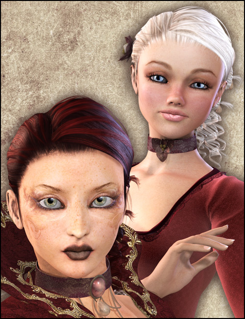 Belle Arum Hair Bundle by: Ariensurreality, 3D Models by Daz 3D