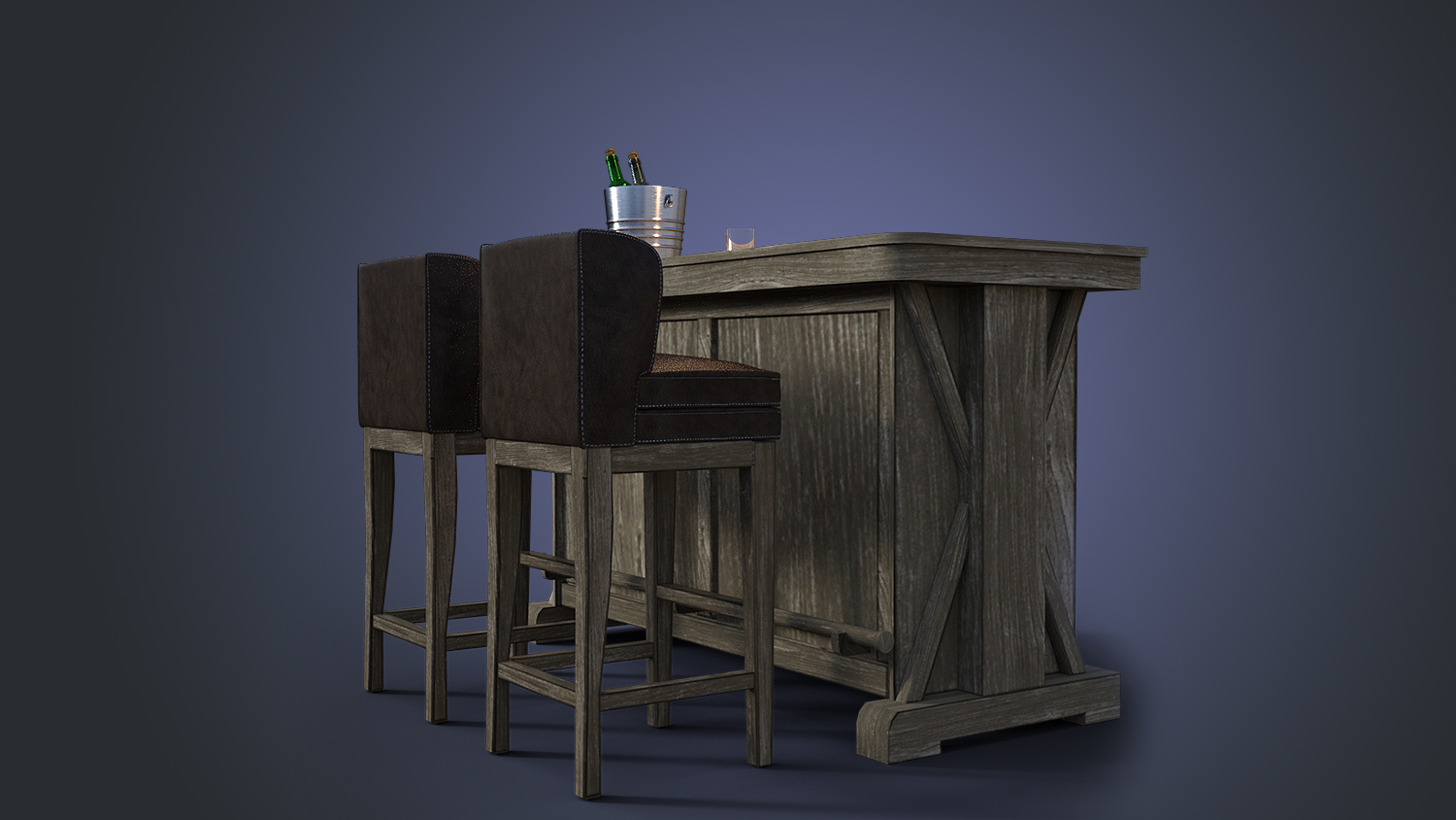 Greystone Bar Set by: PerspectX, 3D Models by Daz 3D