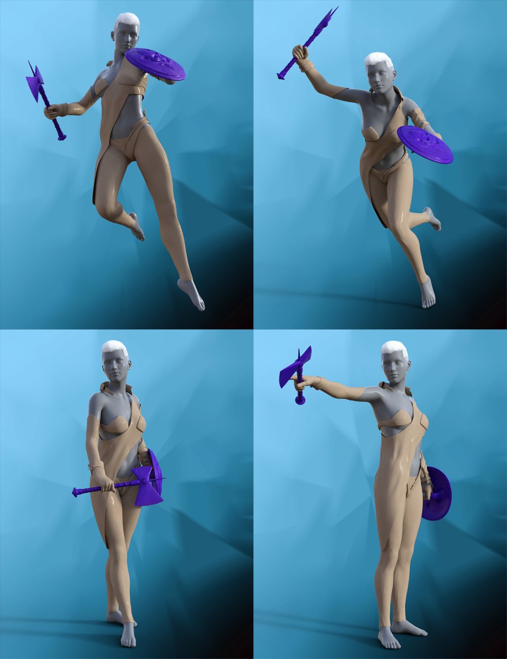 Warrior Princess Poses for Genesis 3 and Genesis 8 Female Warrior Princess Poses for Genesis 3 and Genesis 8 Female by: Muscleman, 3D Models by Daz 3D
