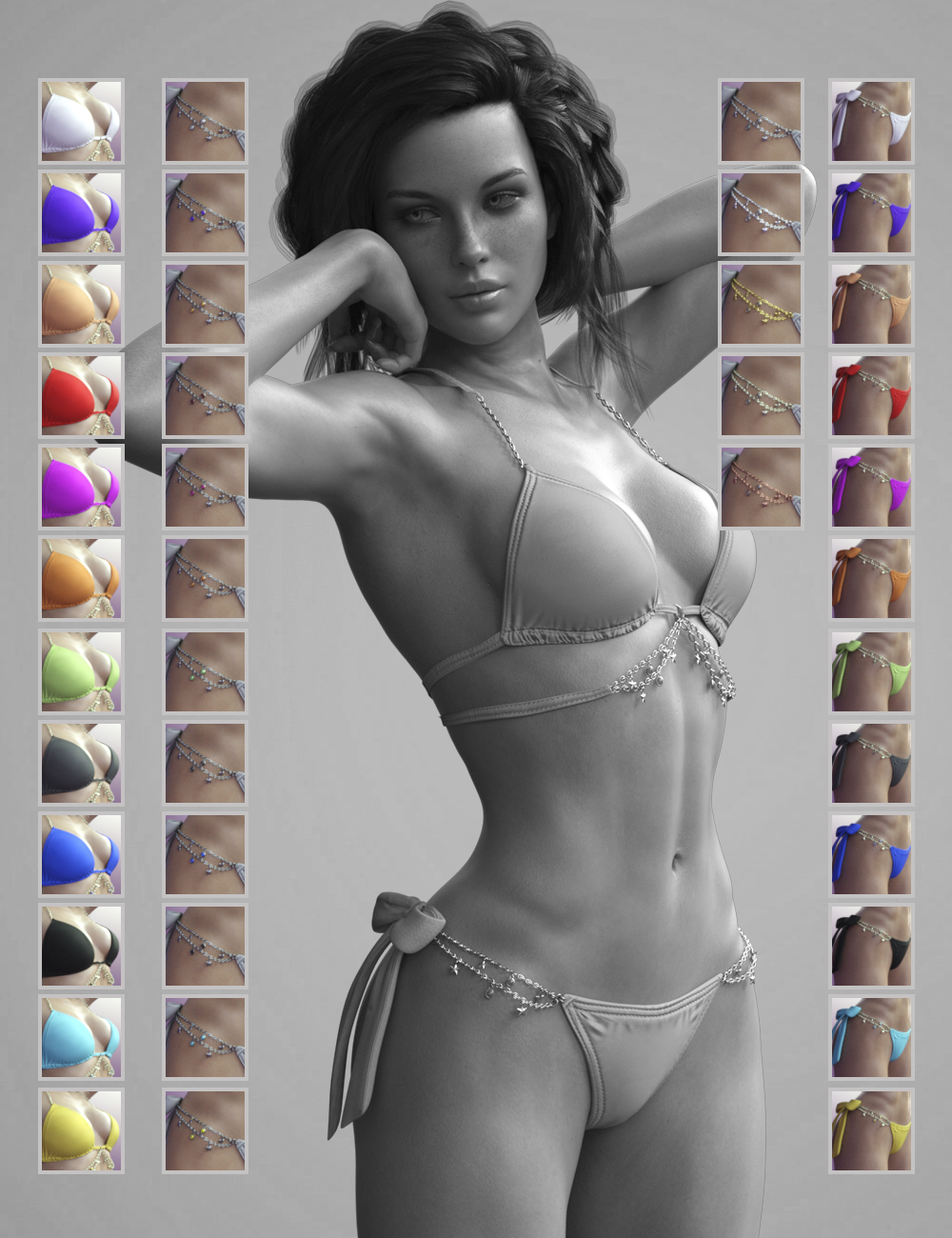 X-Fashion Chic Bikini for Genesis 8 Female(s) by: xtrart-3d, 3D Models by Daz 3D
