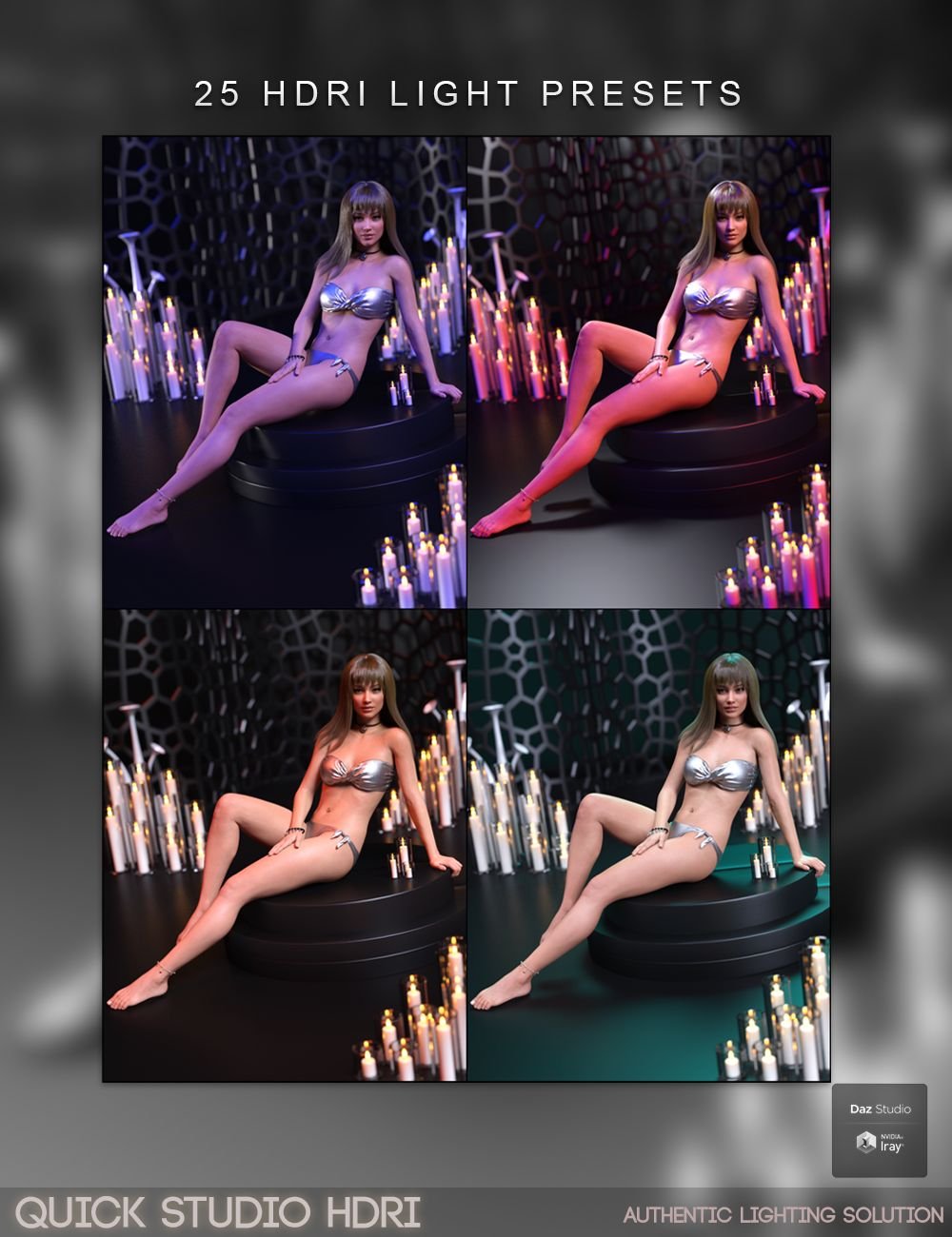 Quick Studio HDRI Lighting Quick Studio HDRI Lighting by: Paper Tiger, 3D Models by Daz 3D