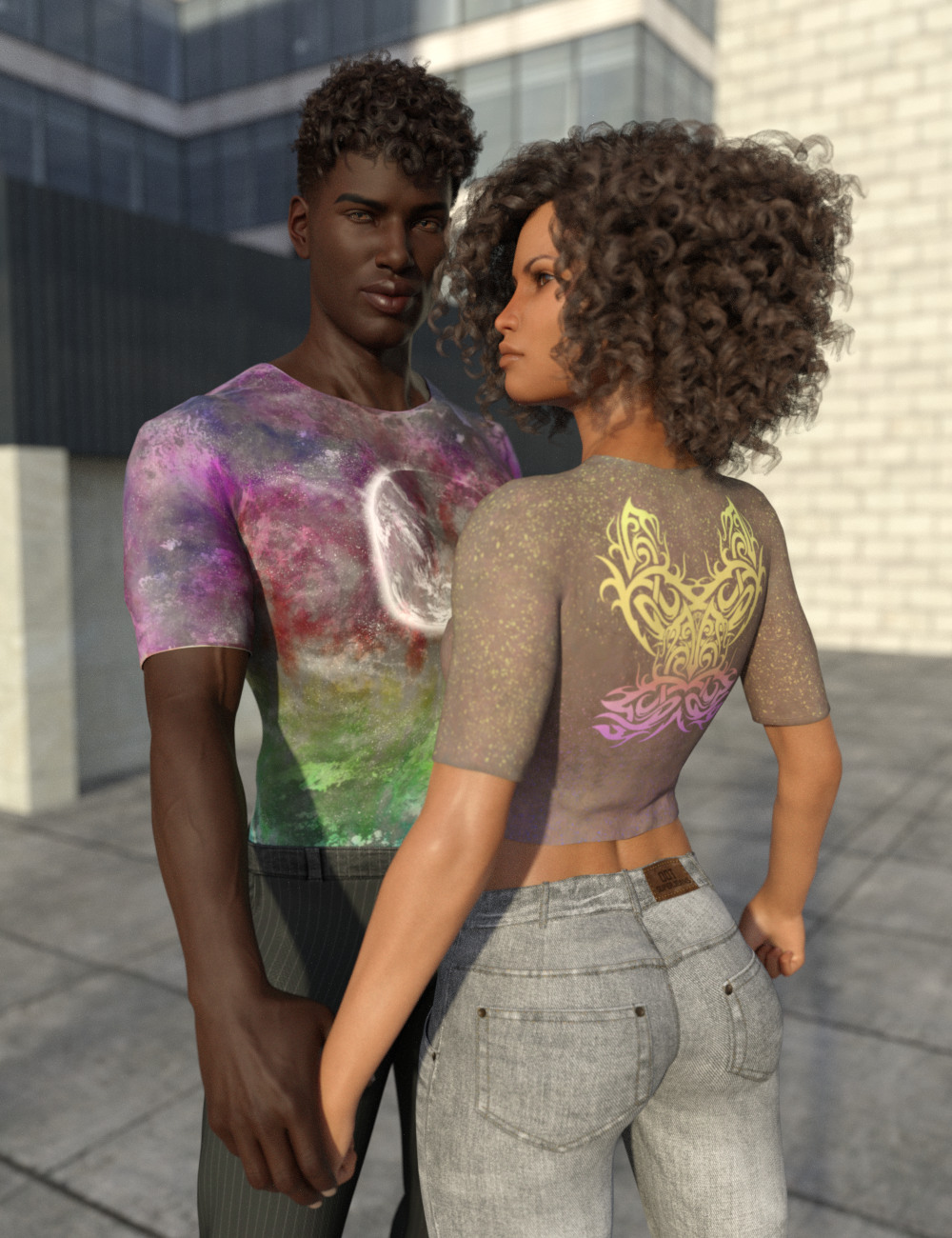 DG Dyed and Painted for Univers-i-tee DG Dyed and Painted for Univers-i-tee by: IDG DesignsDestinysGarden, 3D Models by Daz 3D