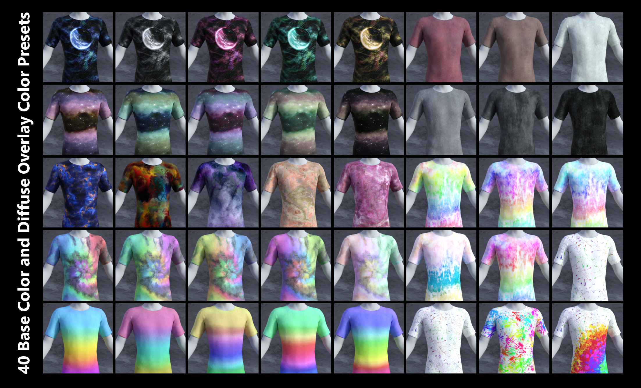 DG Dyed and Painted for Univers-i-tee by: IDG DesignsDestinysGarden, 3D Models by Daz 3D