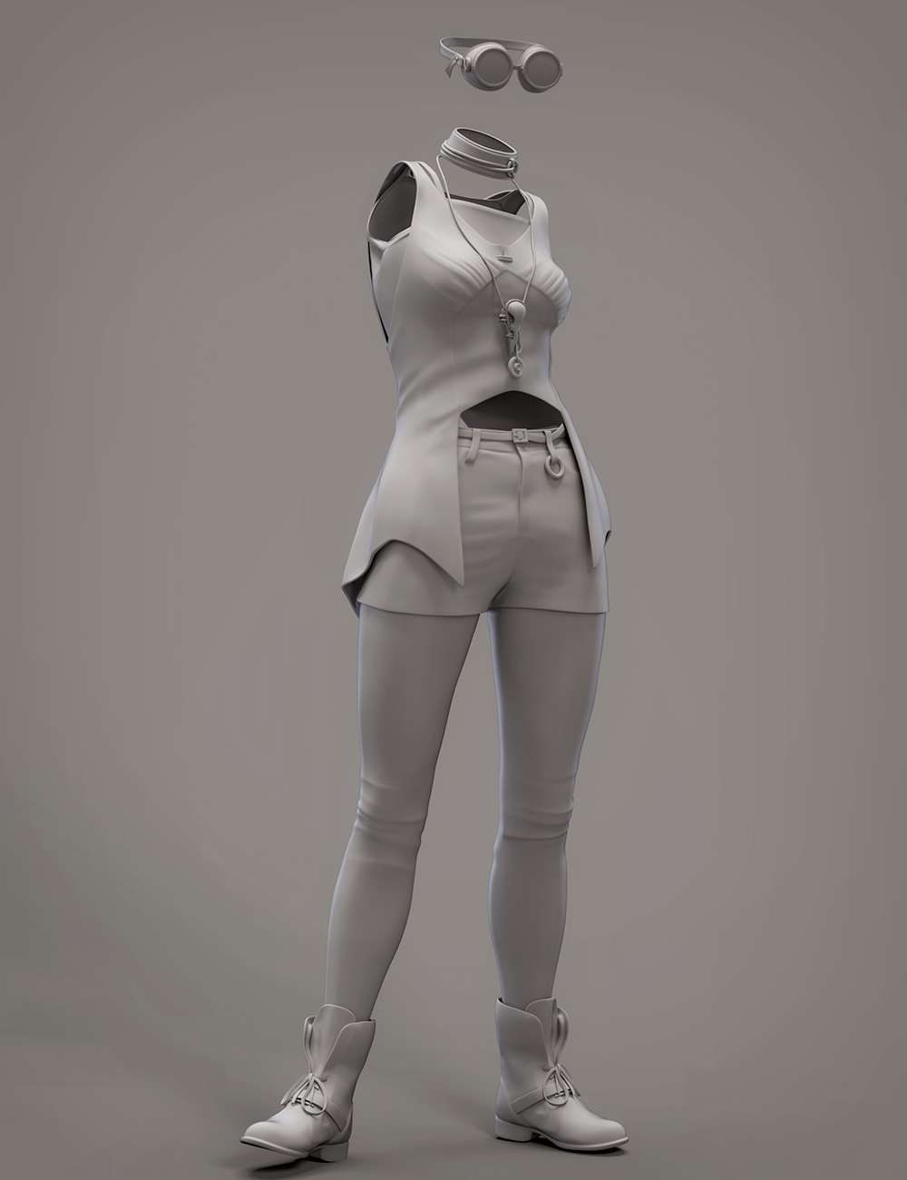 dForce Embers Outfit for Genesis 8 Female(s) by: MadaSadeMoonscape Graphics, 3D Models by Daz 3D
