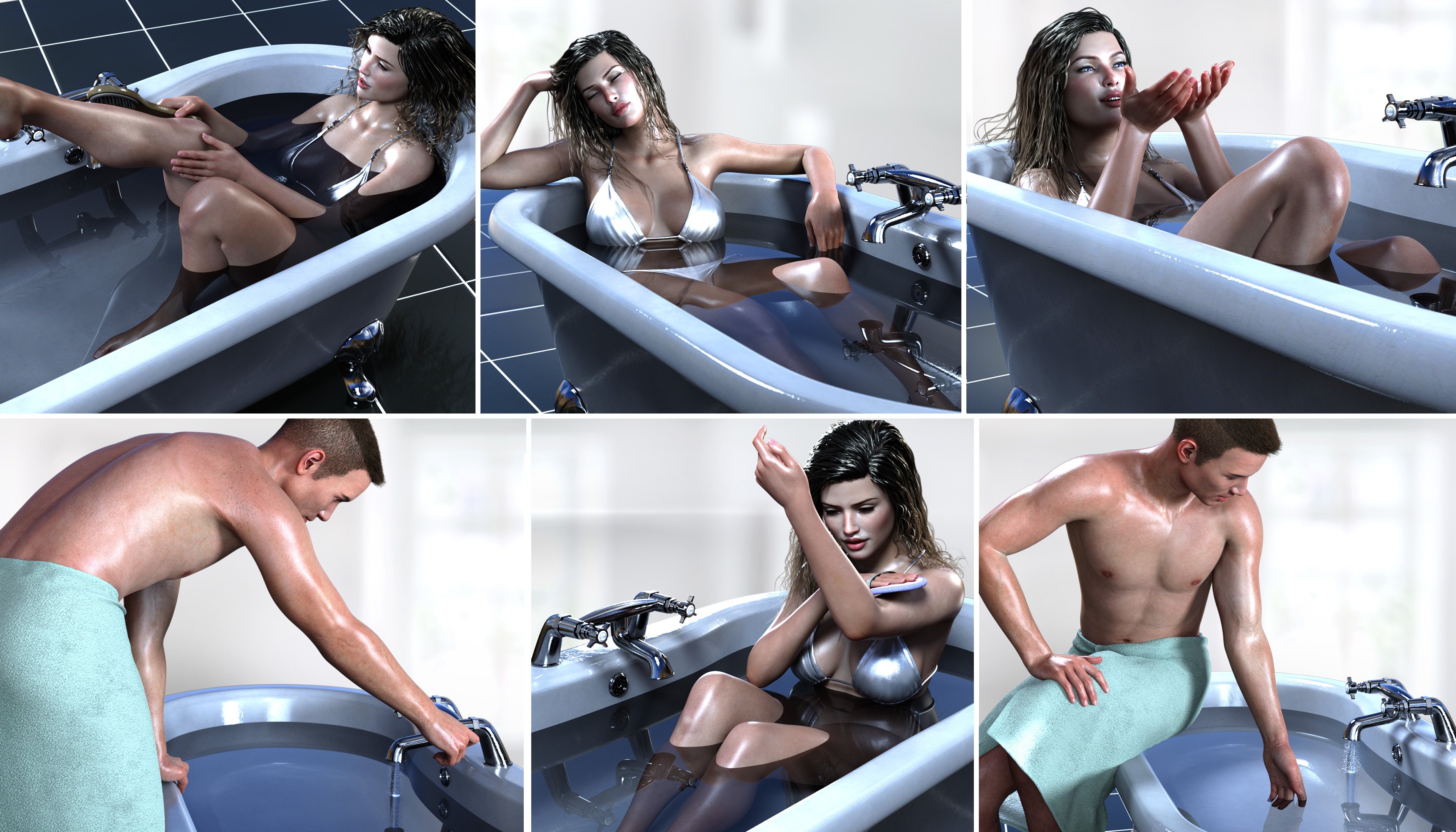Z Relaxing Bath Time and Poses for Genesis 8 Z Relaxing Bath Time and Poses for Genesis 8 by: Zeddicuss, 3D Models by Daz 3D