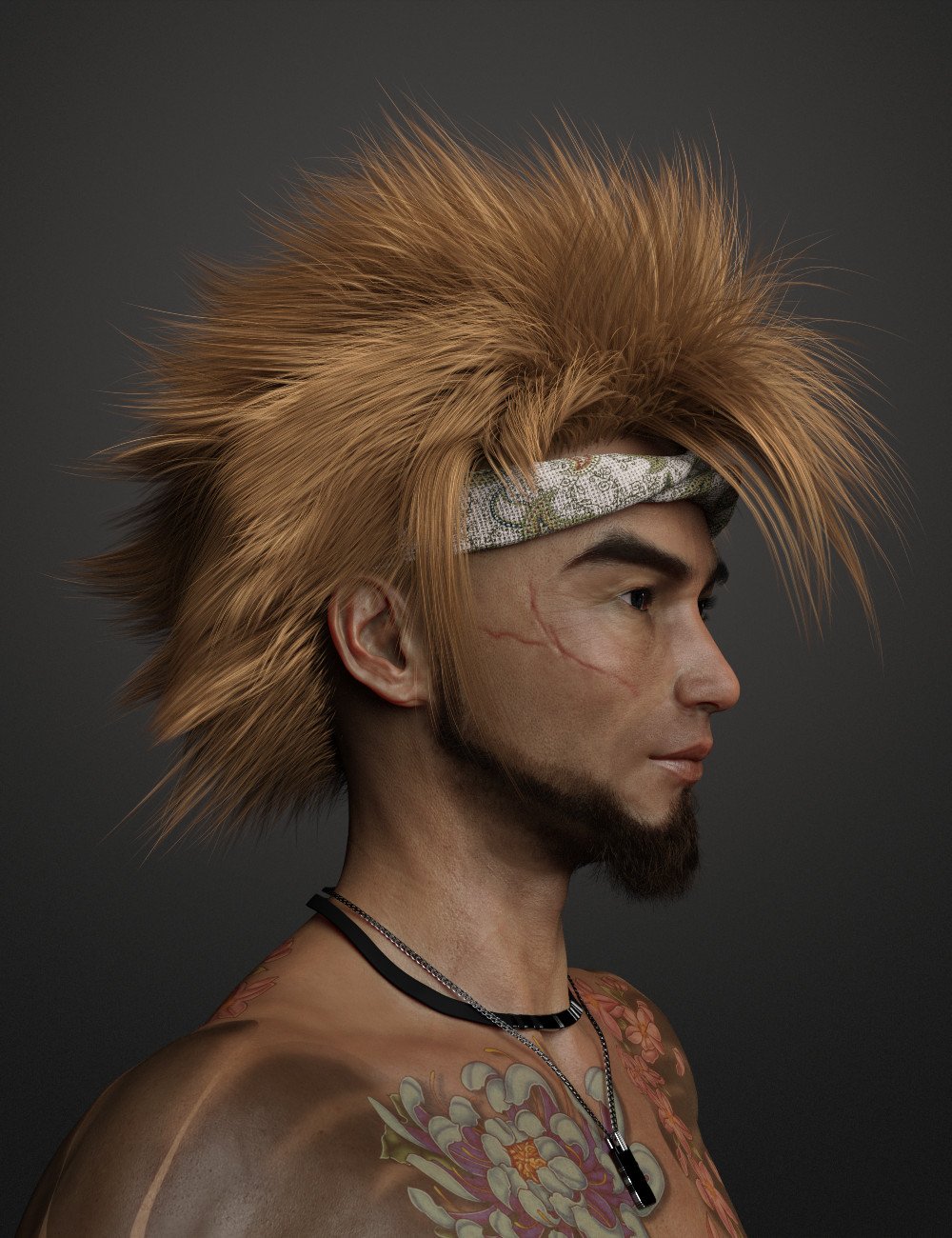Denki Hair for Genesis 3 and 8 Denki Hair for Genesis 3 and 8 by: Soto, 3D Models by Daz 3D