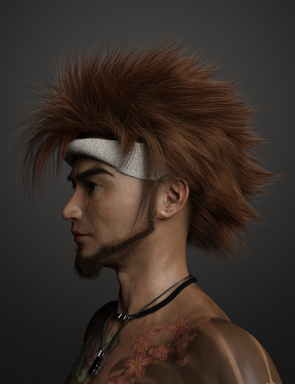 Denki Hair for Genesis 3 and 8 by: Soto, 3D Models by Daz 3D