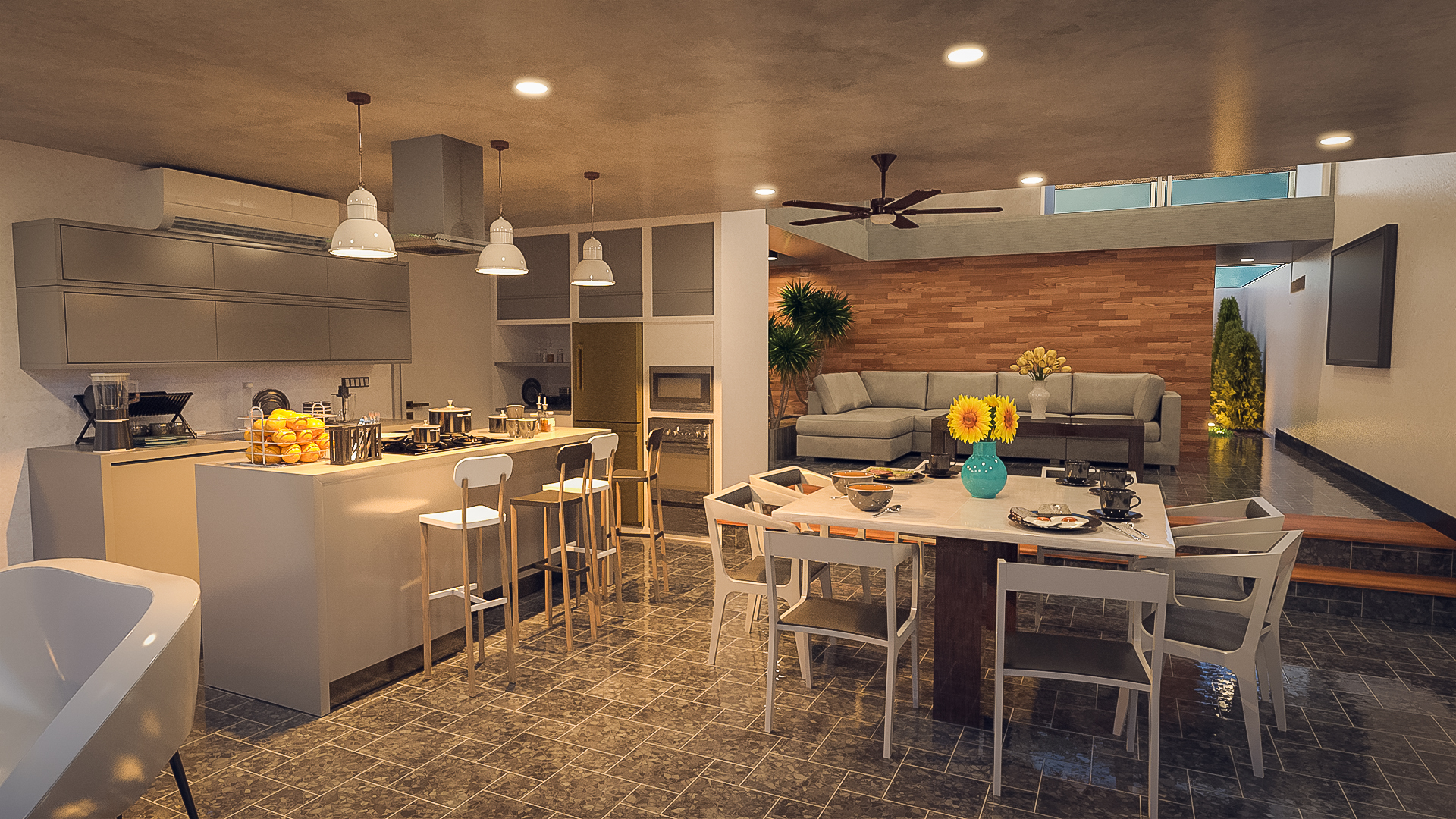 Sleek Modern Home by: bituka3d, 3D Models by Daz 3D
