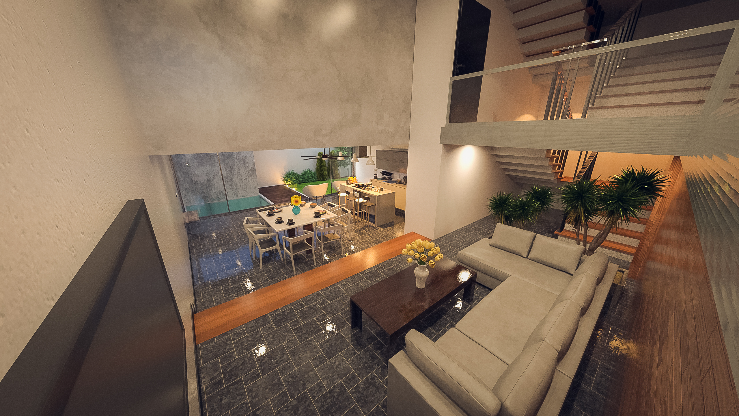 Sleek Modern Home by: bituka3d, 3D Models by Daz 3D